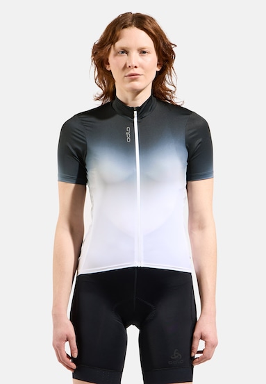 The Zeroweight Chill-Tec print short sleeve cycling jersey