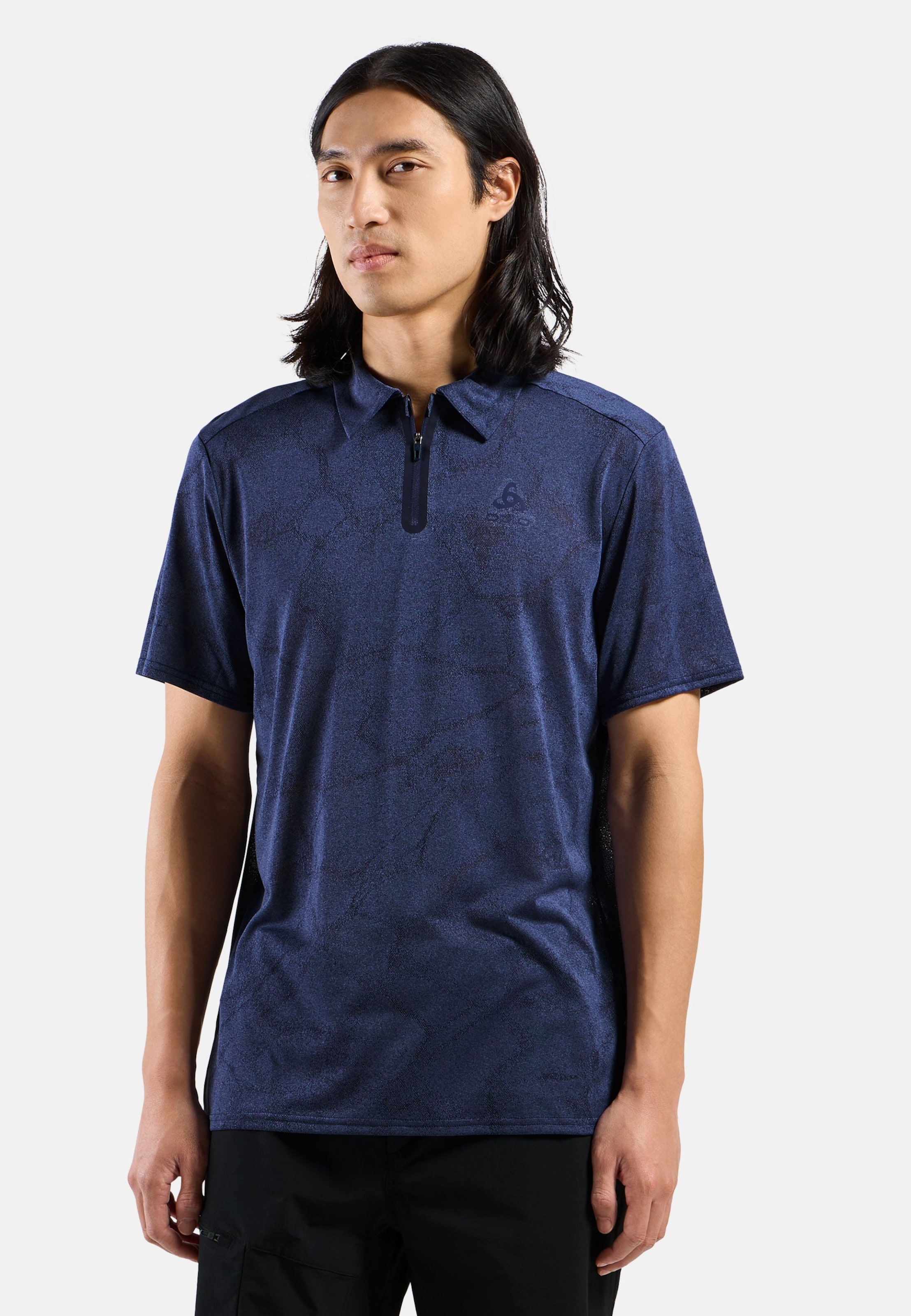 Odlo Ascent Chill-Tec Poloshirt für Herren, M, blau