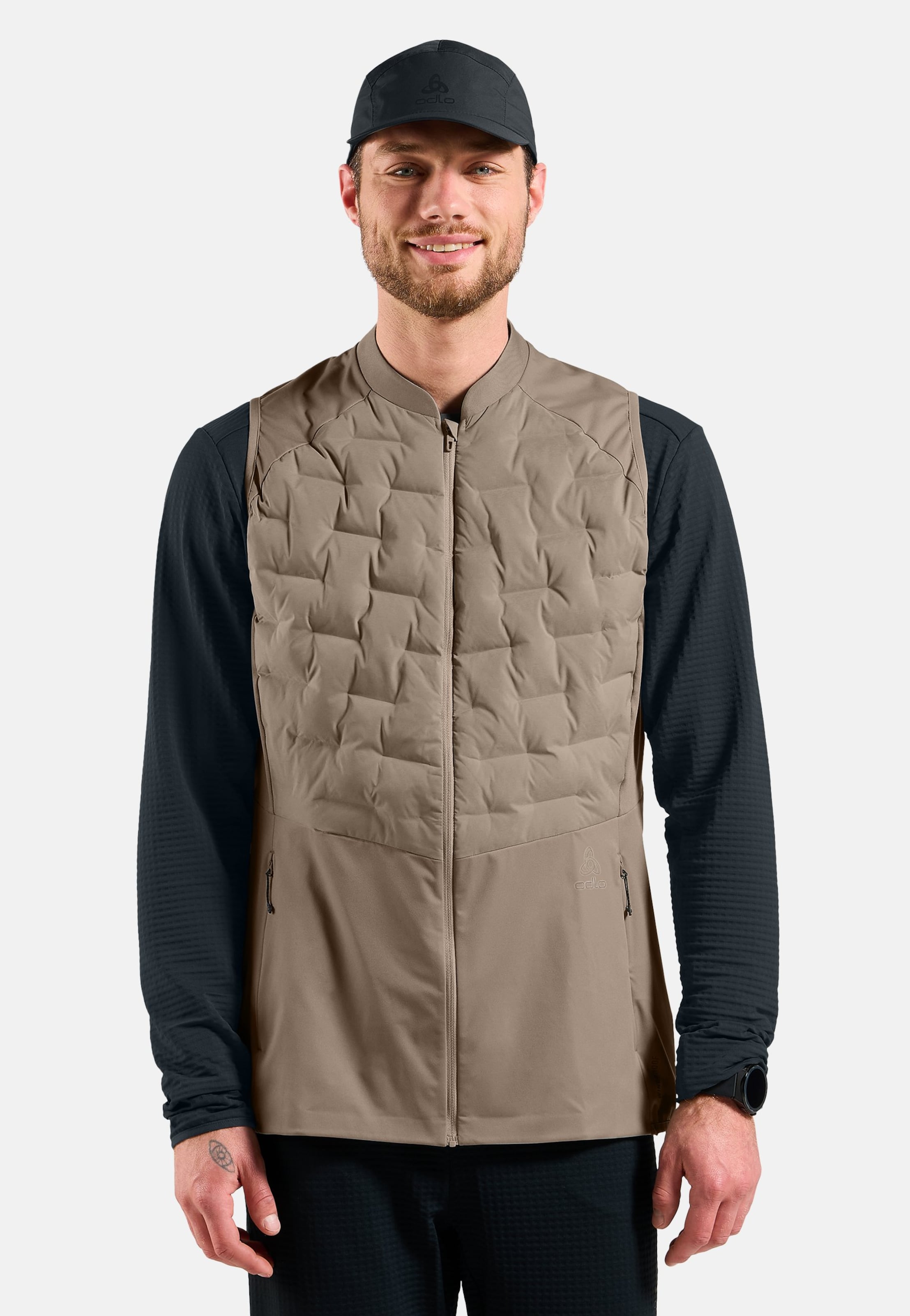 Odlo Zeroweight Insulator Laufweste für Herren - Skilanglauf, Running - beige, L