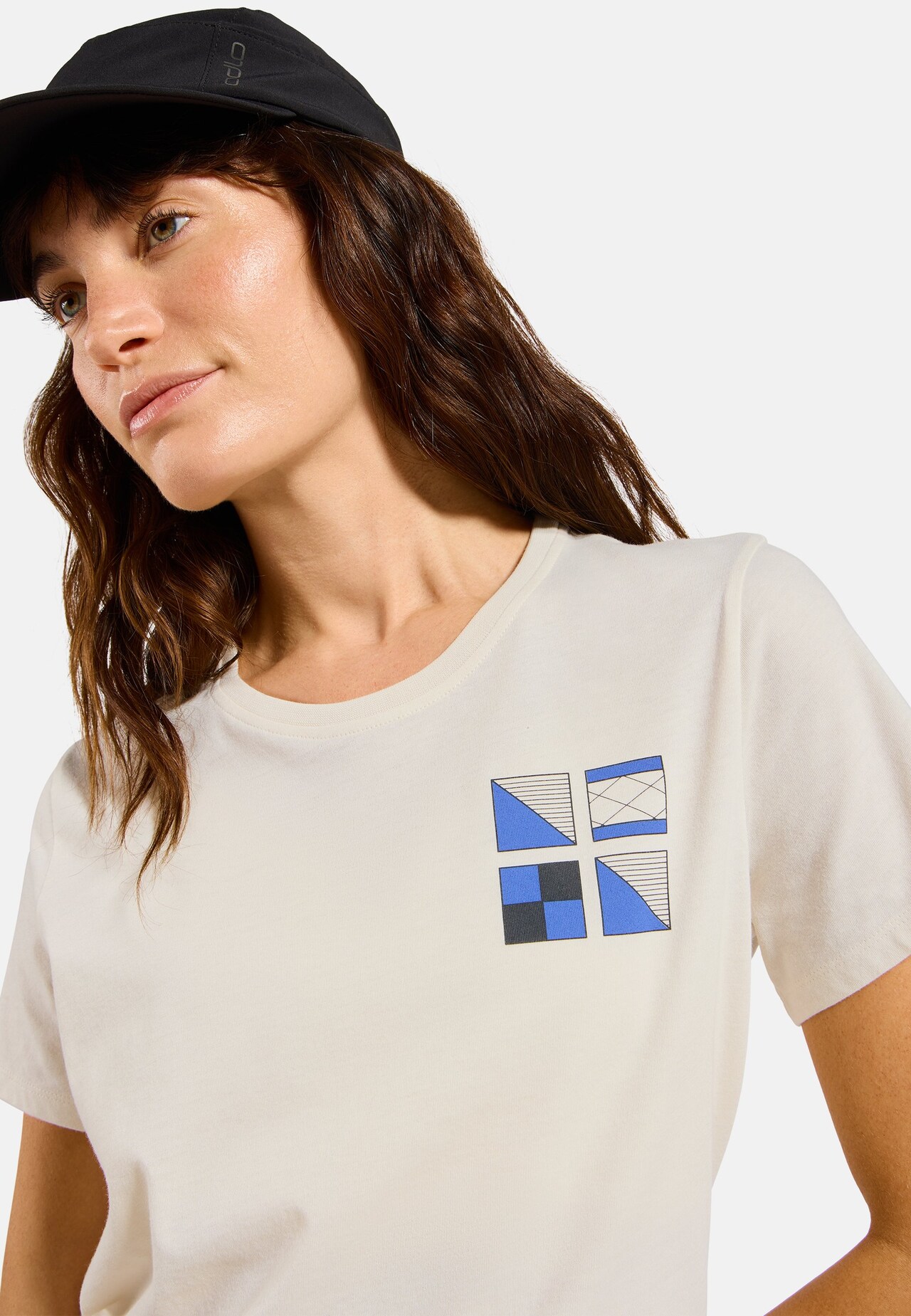T-shirt Odlo Flags in misto cotone
