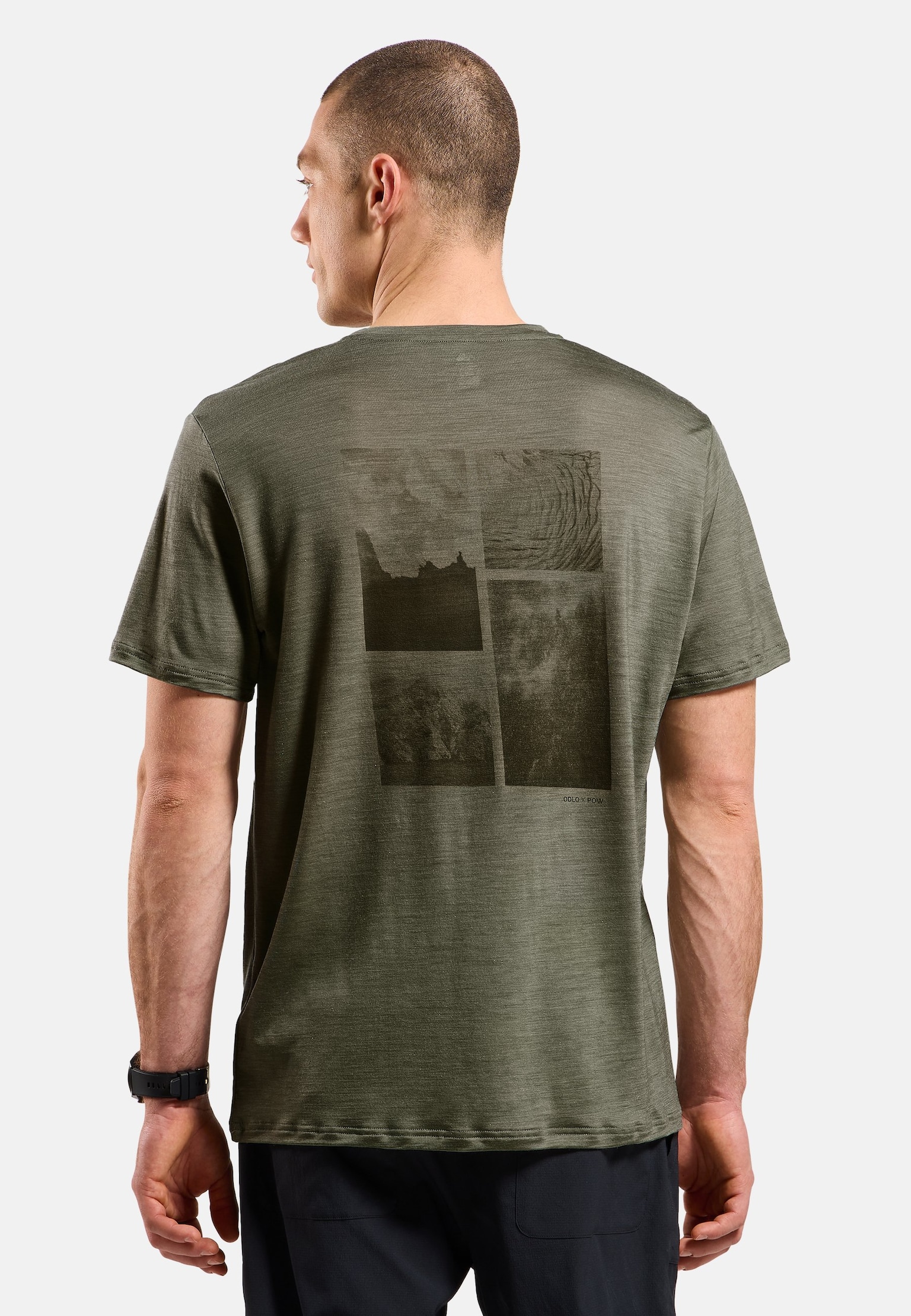 T-shirt Odlo X Pow Mérinos Tencel