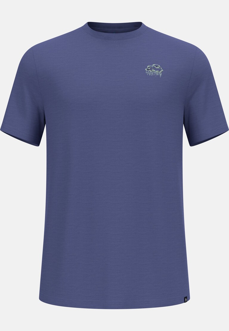 The Ascent merino 160 raincloud t-shirt