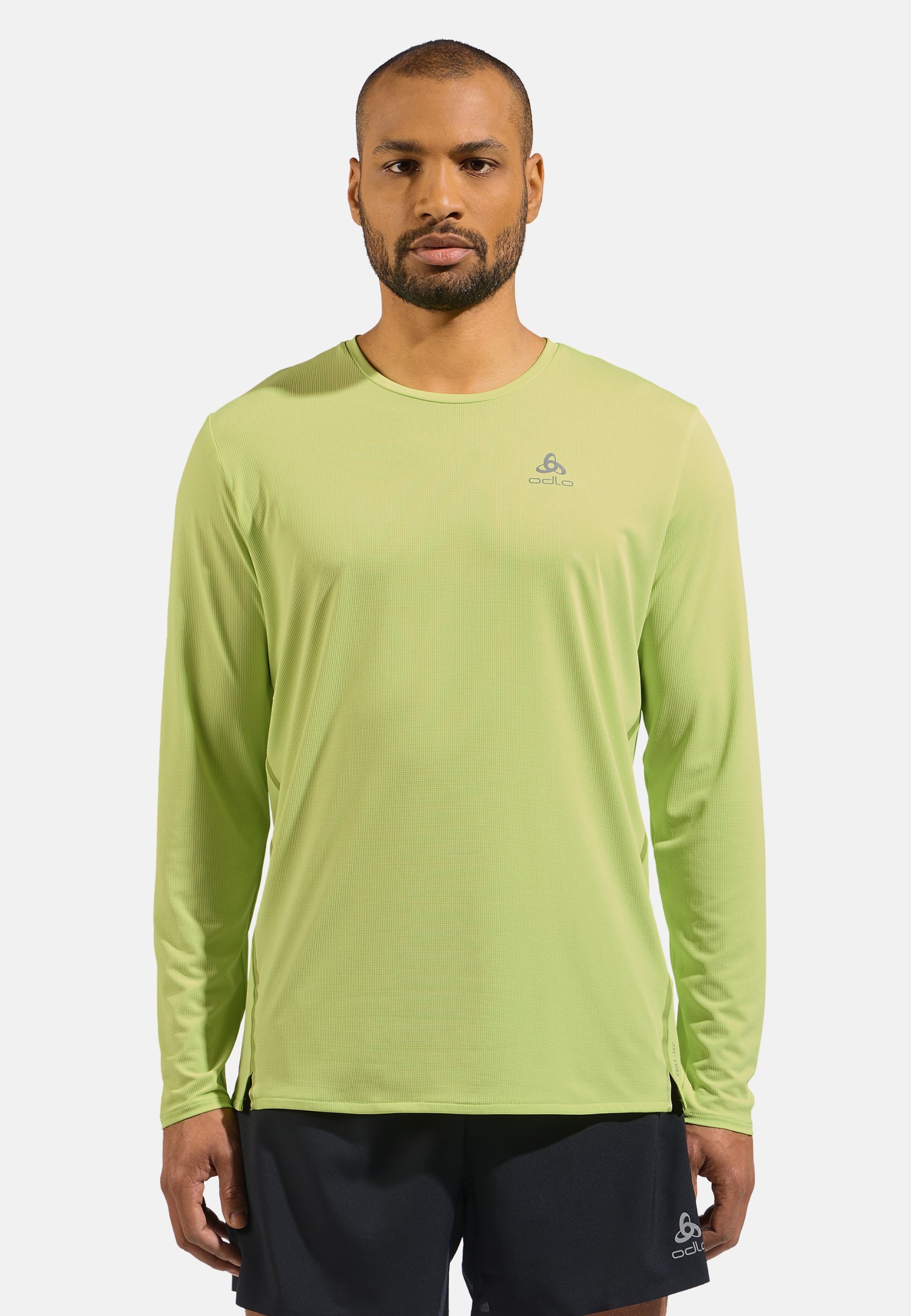 Odlo Zeroweight Chill-Tec Langarm-Laufshirt für Herren - Trail Running, Running - grün, S