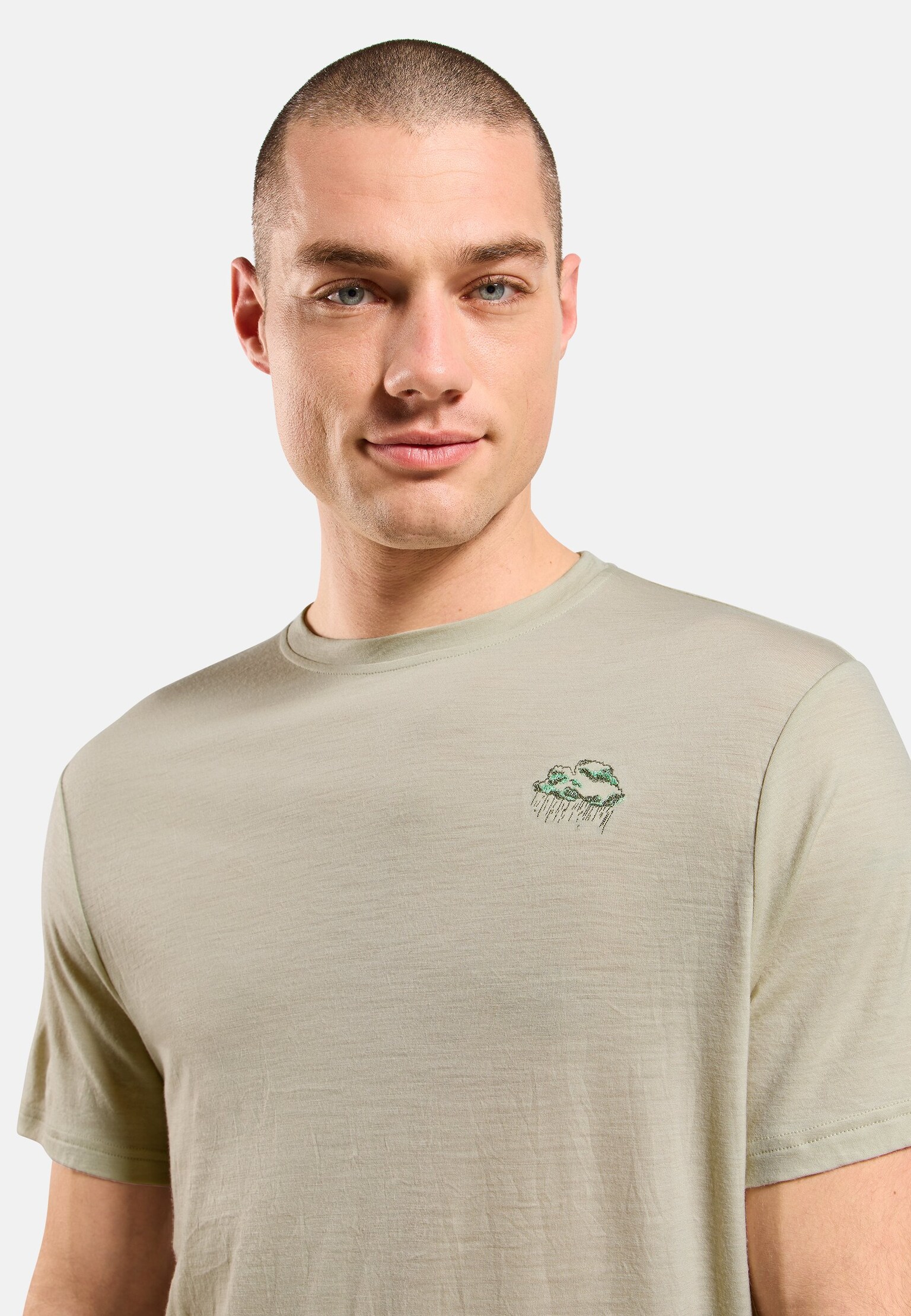 Ascent Merino 160 T-Shirt mit Regenwolken-Motiv