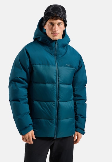 Isolierte Daunen-Jacke mit Kapuze