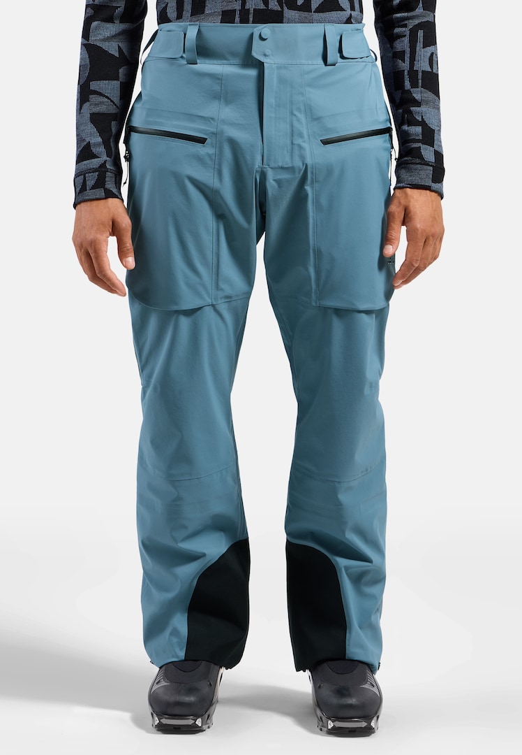 The X-Alp 3L hardshell snow pants in provincial blue | Odlo The X-Alp 3L hardshell snow pants in provincial blue | Odlo