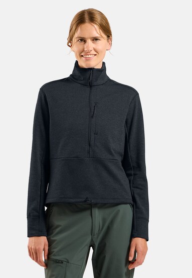 Essentials Multisport Mid Layer aus Grid-Fleece mit Halbreissverschluss