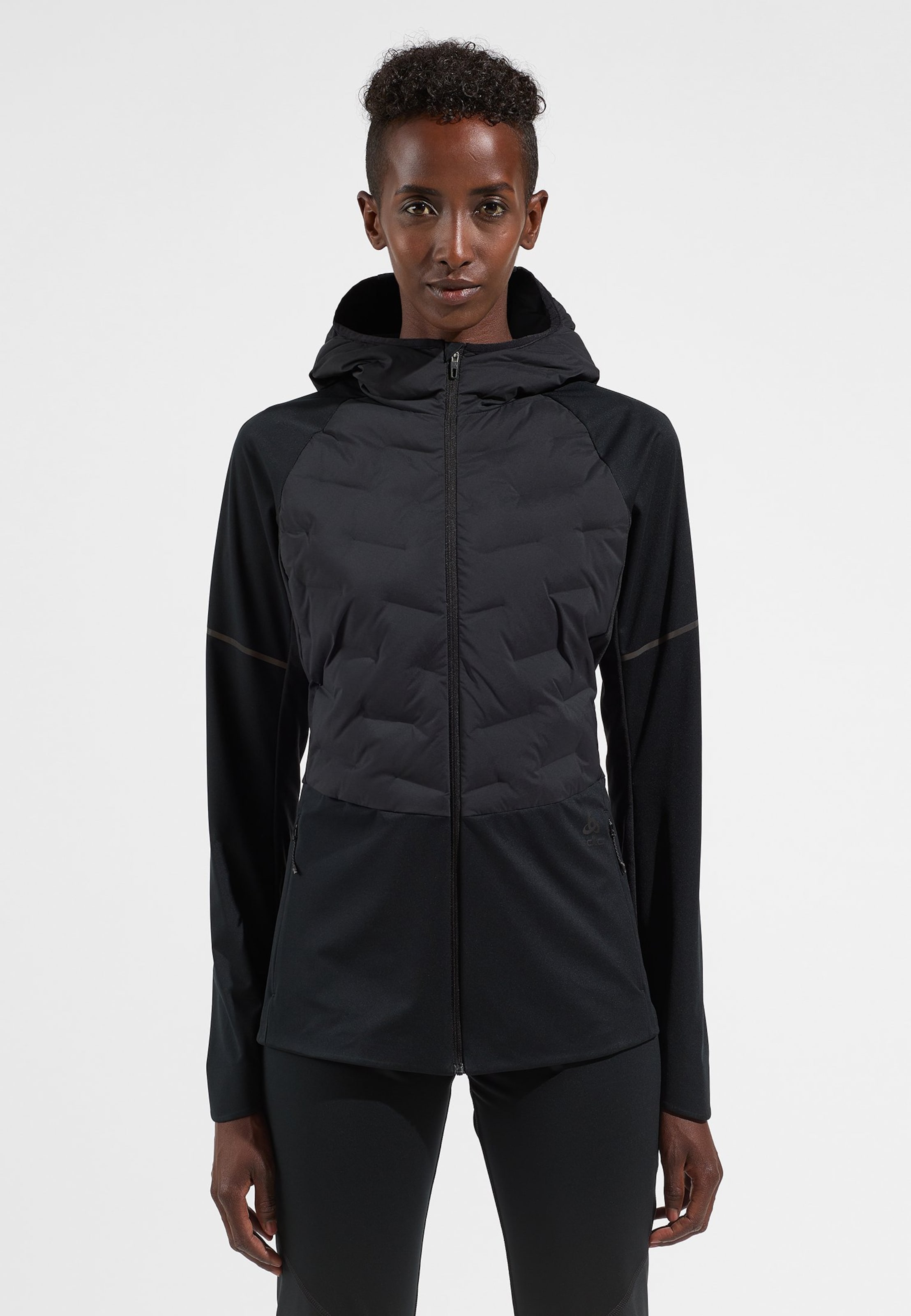 Odlo Zeroweight Insulator Laufjacke für Damen, XS, schwarz