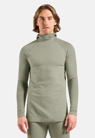 Seamless Performance Wool Funktionsshirt mit Gesichtsschutz
