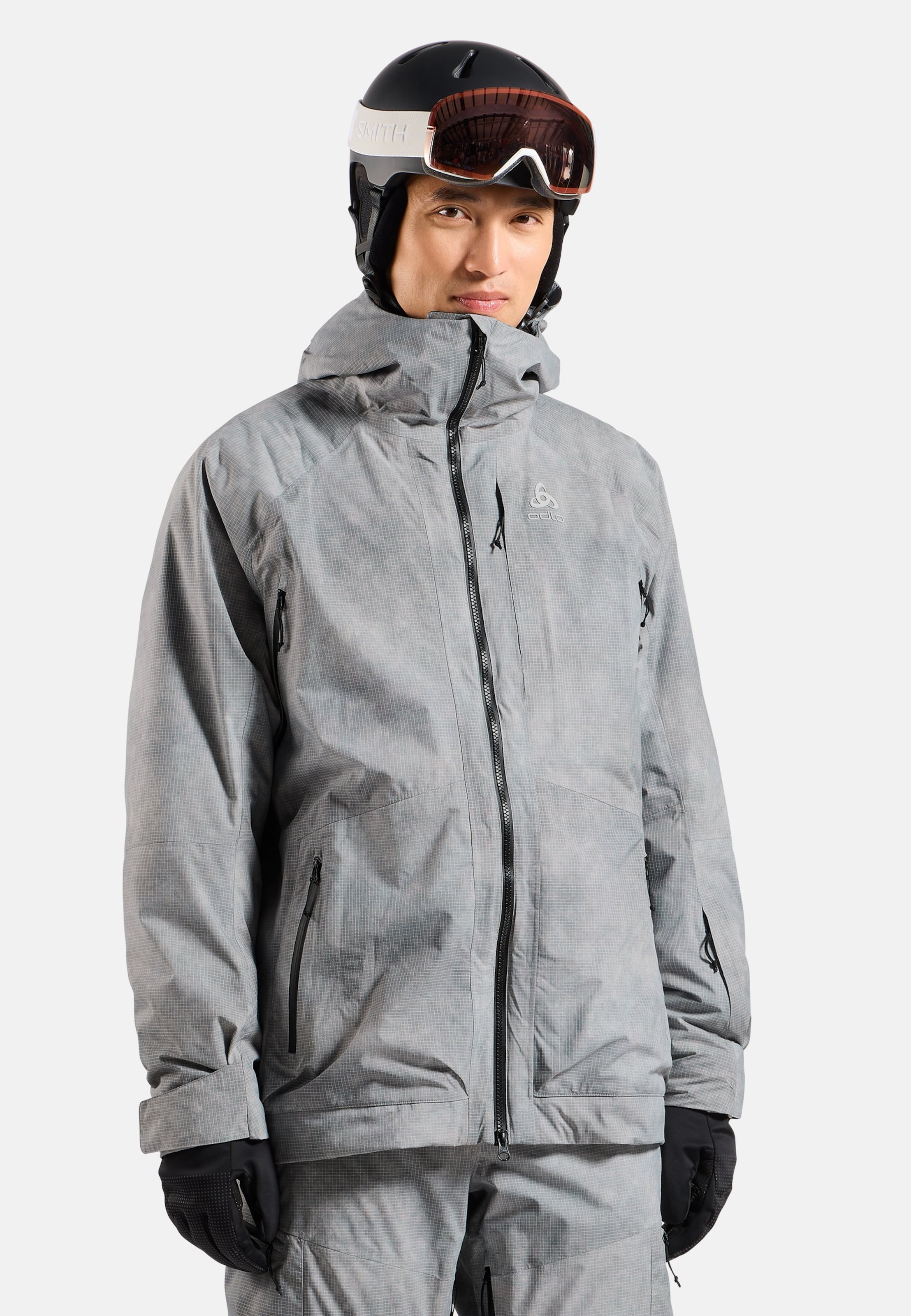 Odlo Isolierte Odlo x POW Collective Voices Skijacke für Herren, XXL, grau