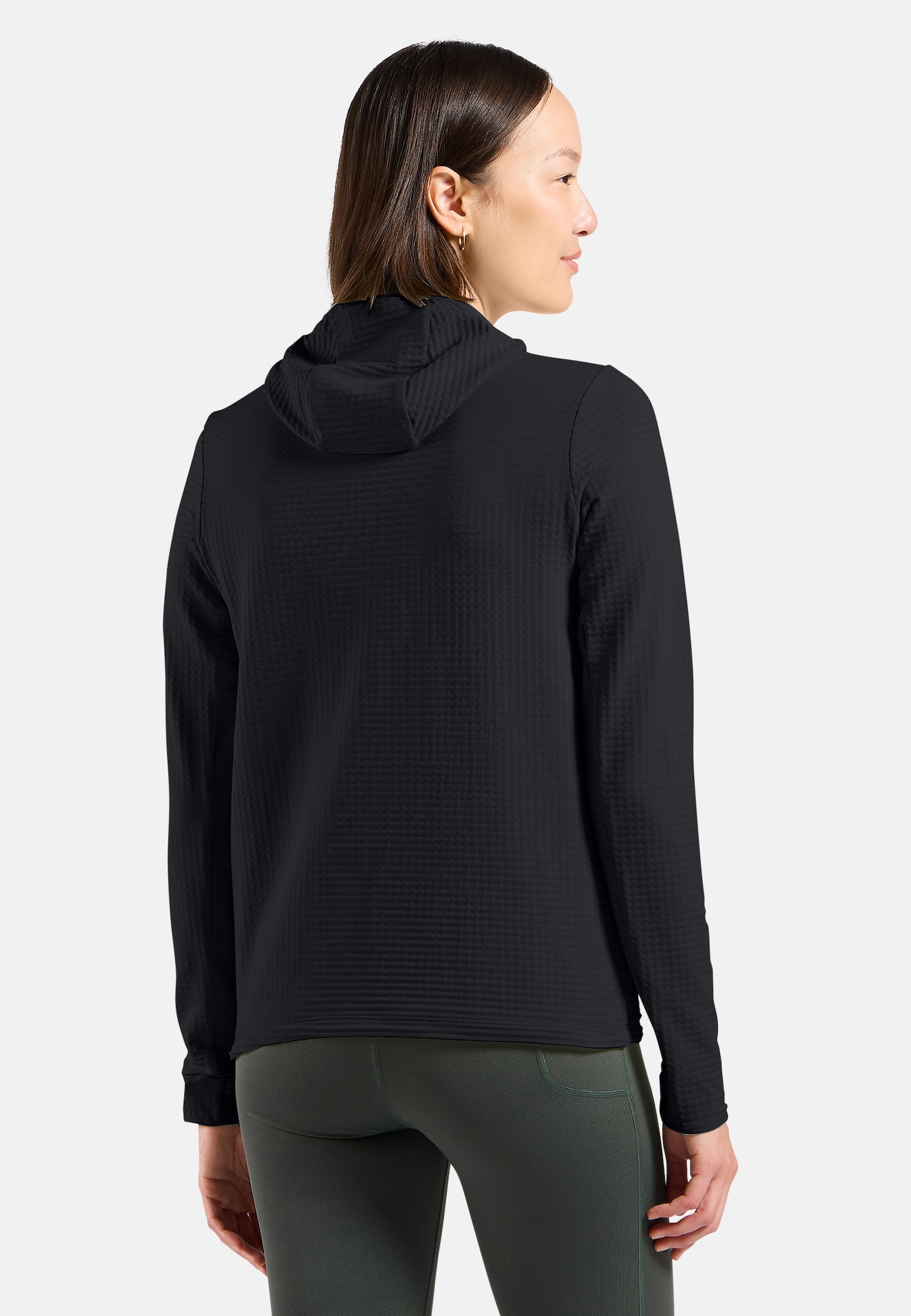 The Essentials Thermal hooded running mid layer