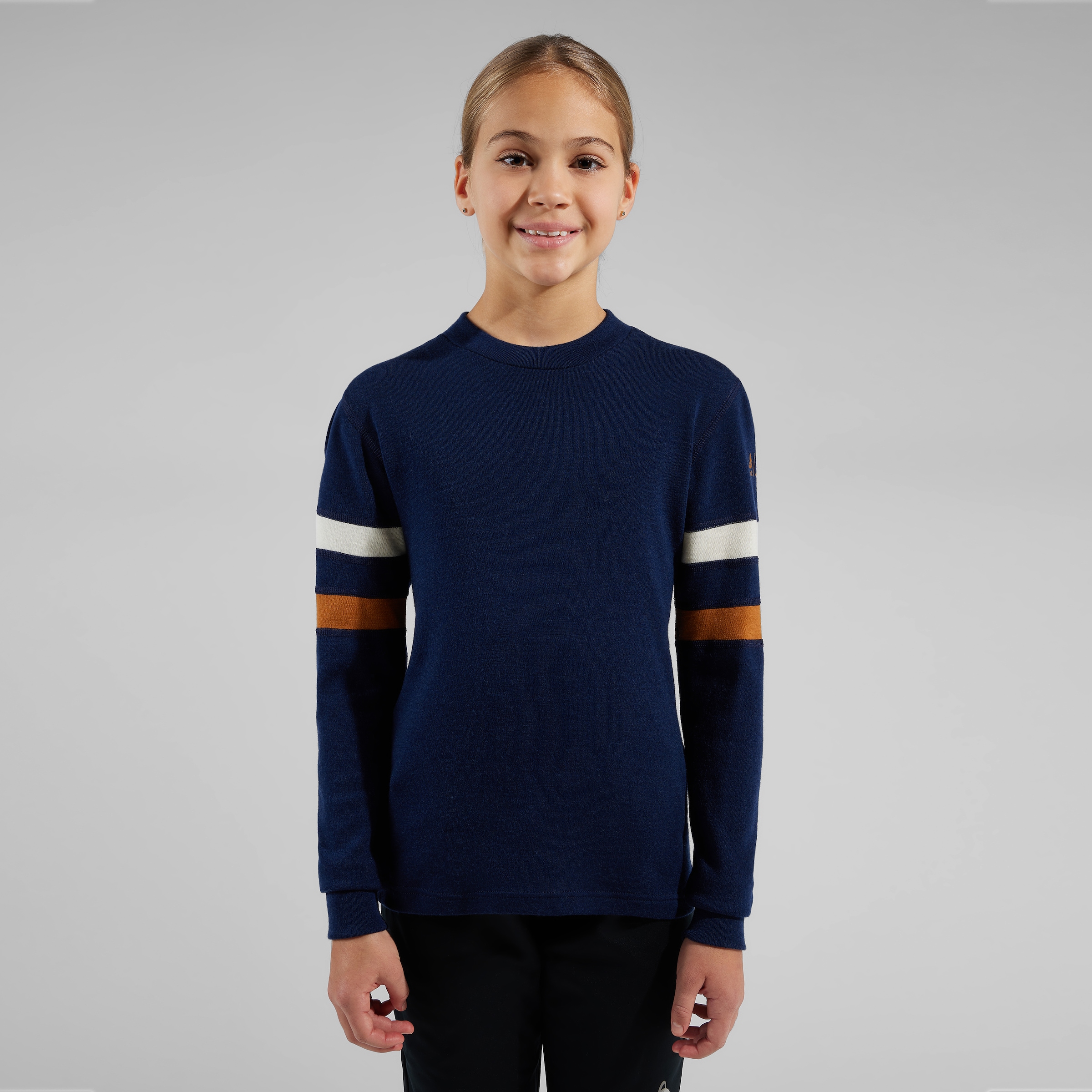 Odlo Espeland Merino 215 Mid Layer für Kinder, 116, blau