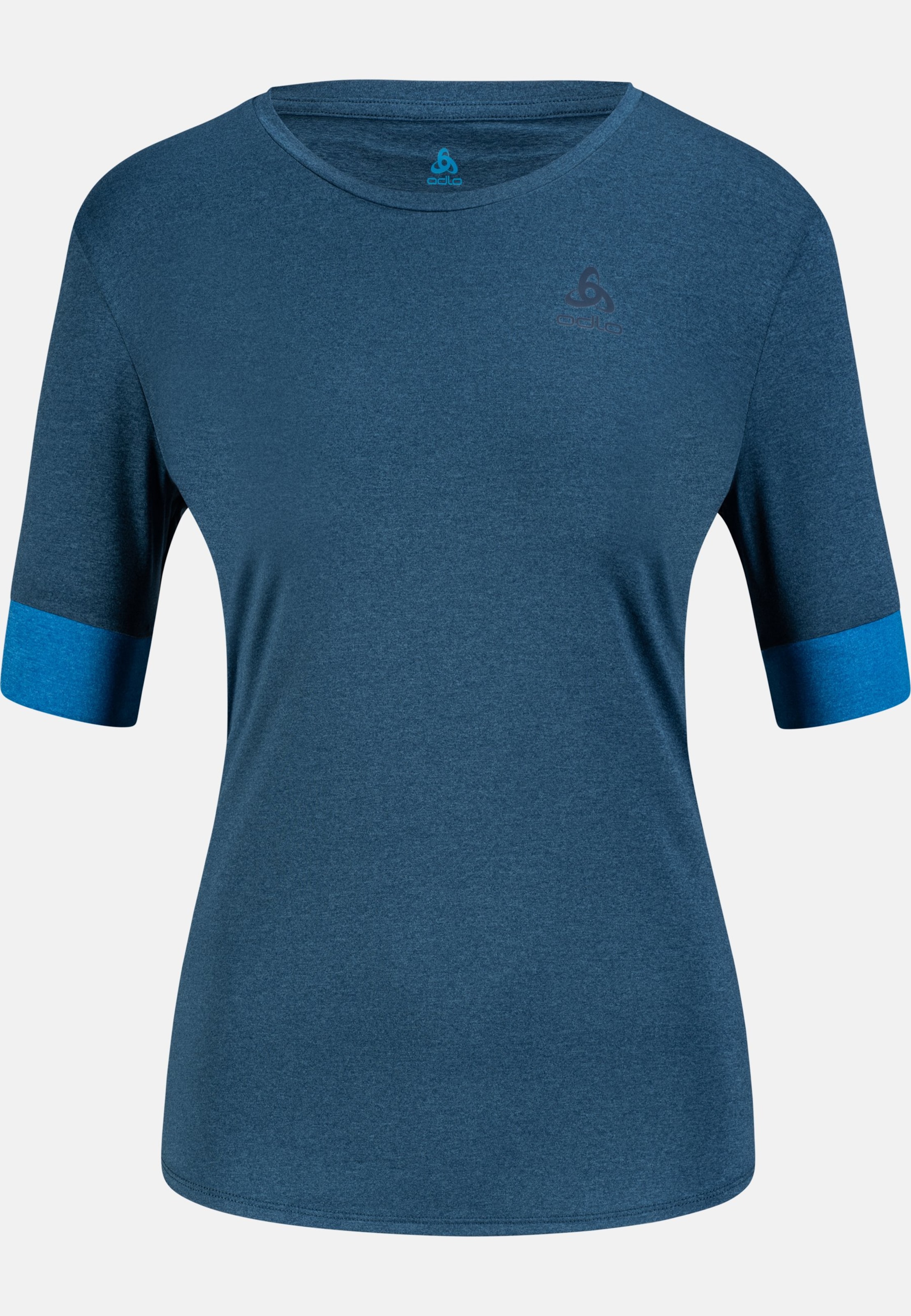 Odlo Run Easy Laufshirt mit Rundhalsausschnitt für Damen, XS, blau