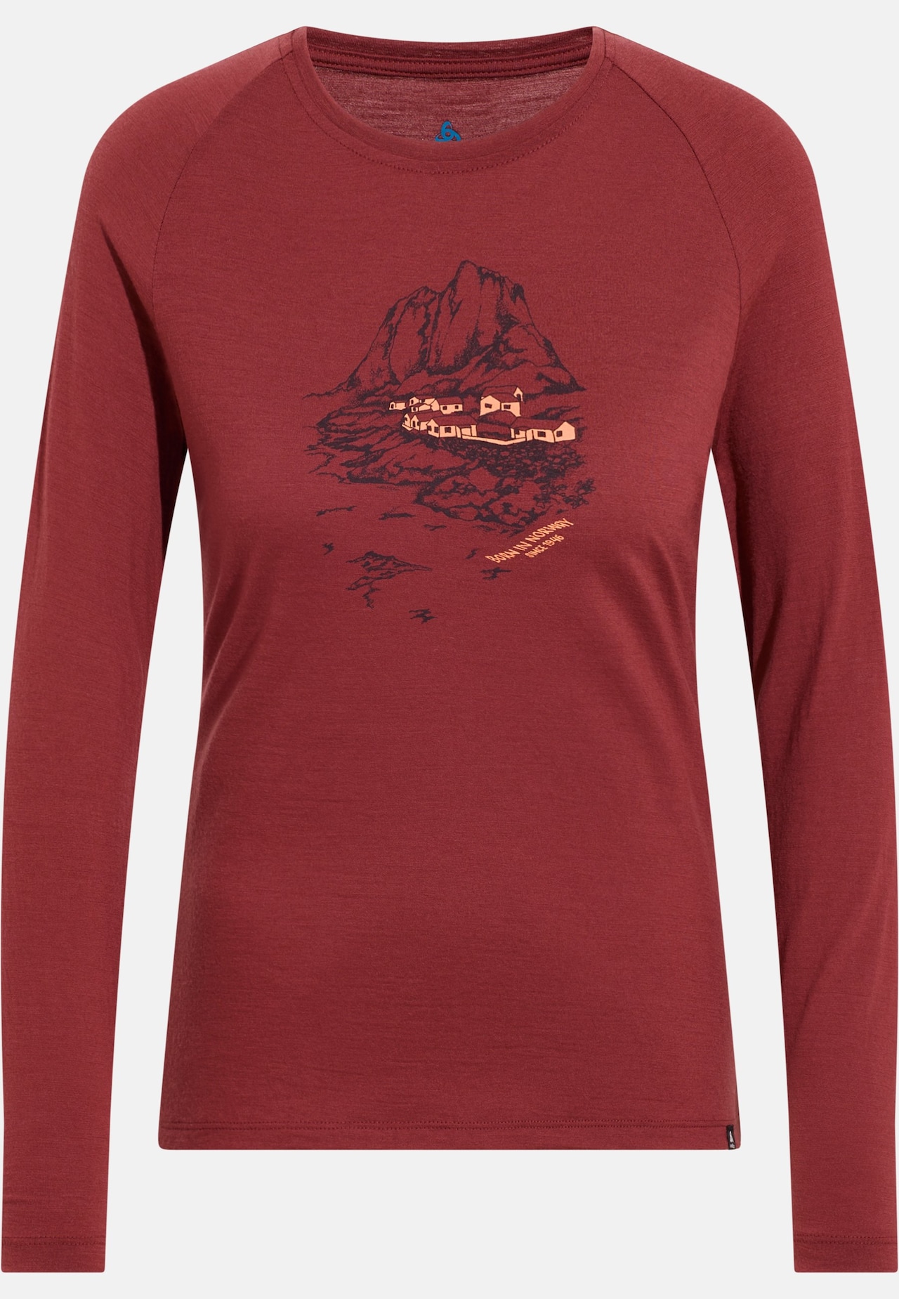 Ascent 365 Merino 200 Langarmshirt mit Norwegen-Motiv