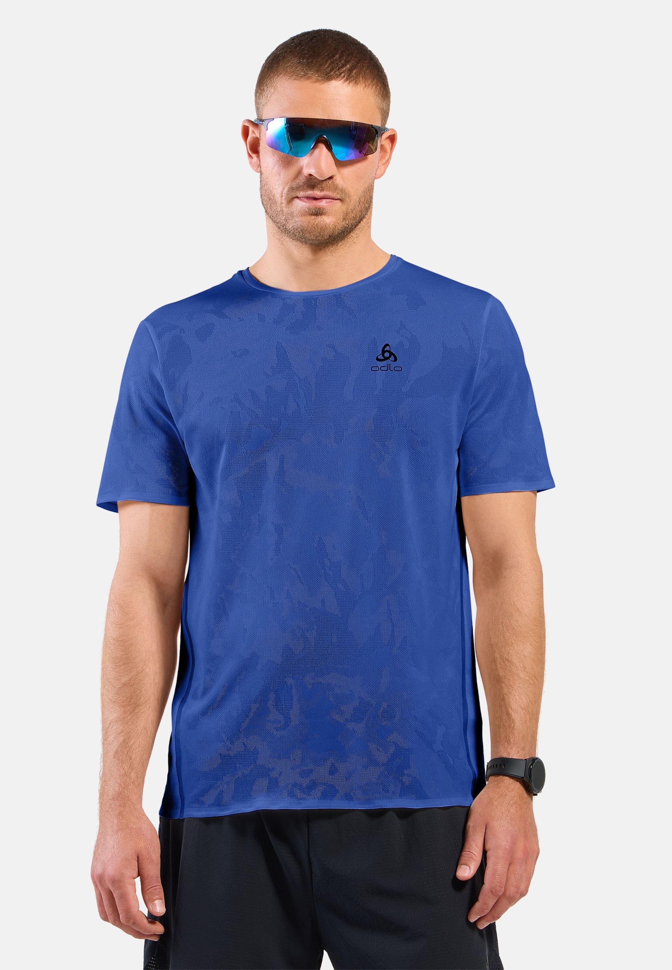 Odlo Zeroweight Engineered Chill-Tec Lauf-T-Shirt für Herren - Training, Running - blau, S