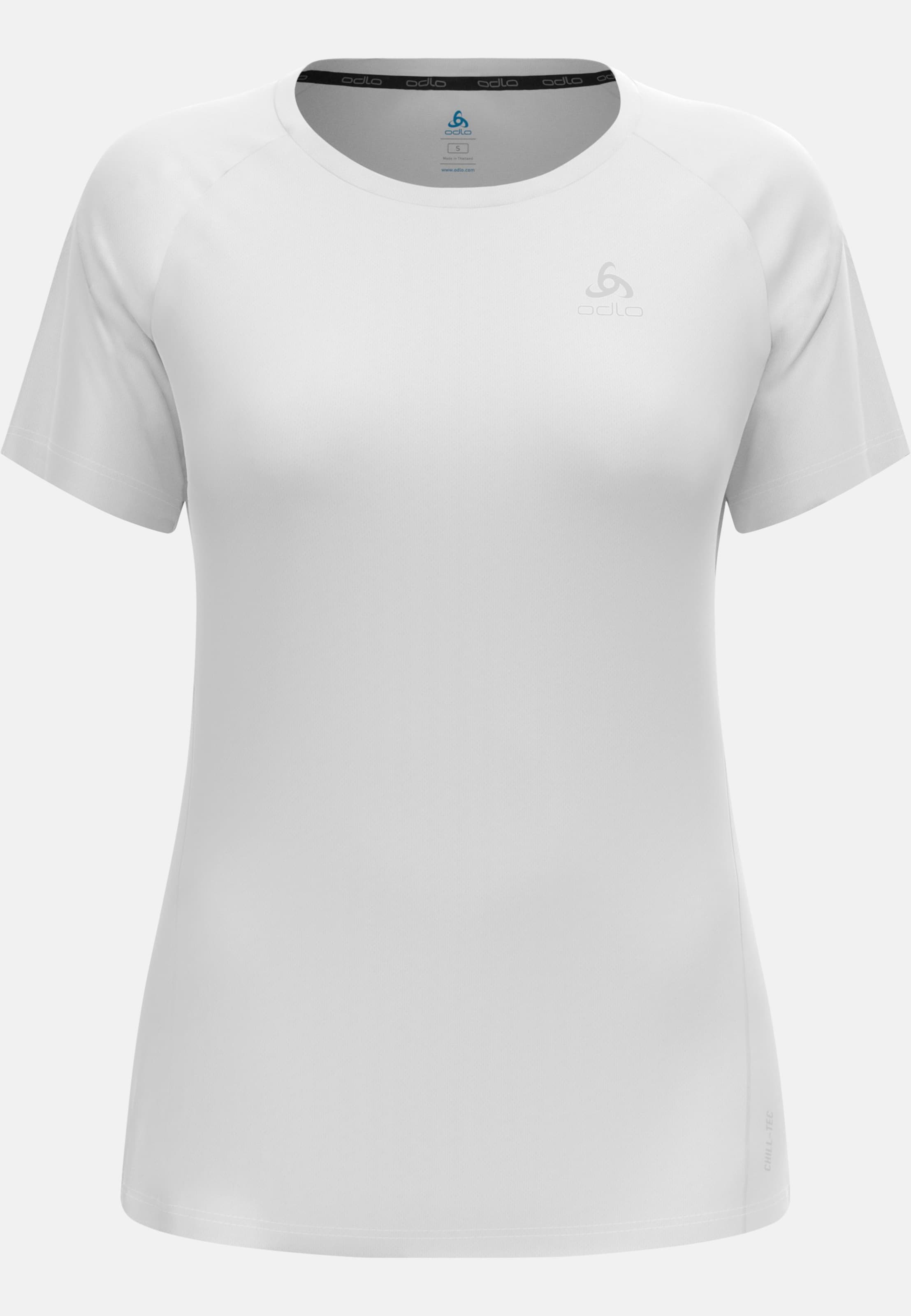 Odlo Essentials Chill-Tec Laufshirt für Damen, L, weiss