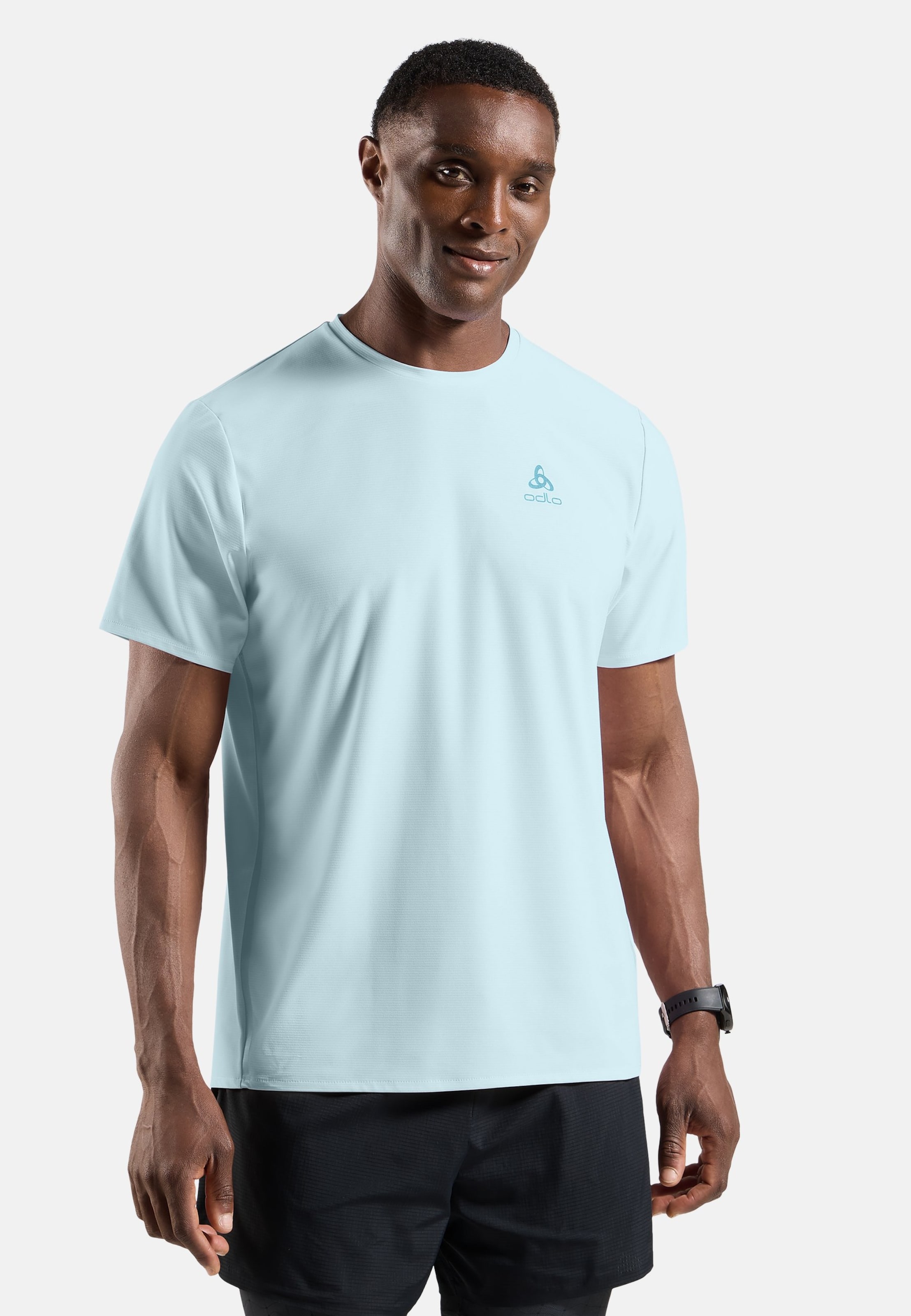 Odlo Zeroweight Chill-Tec Lauf-T-Shirt für Herren, S, blau