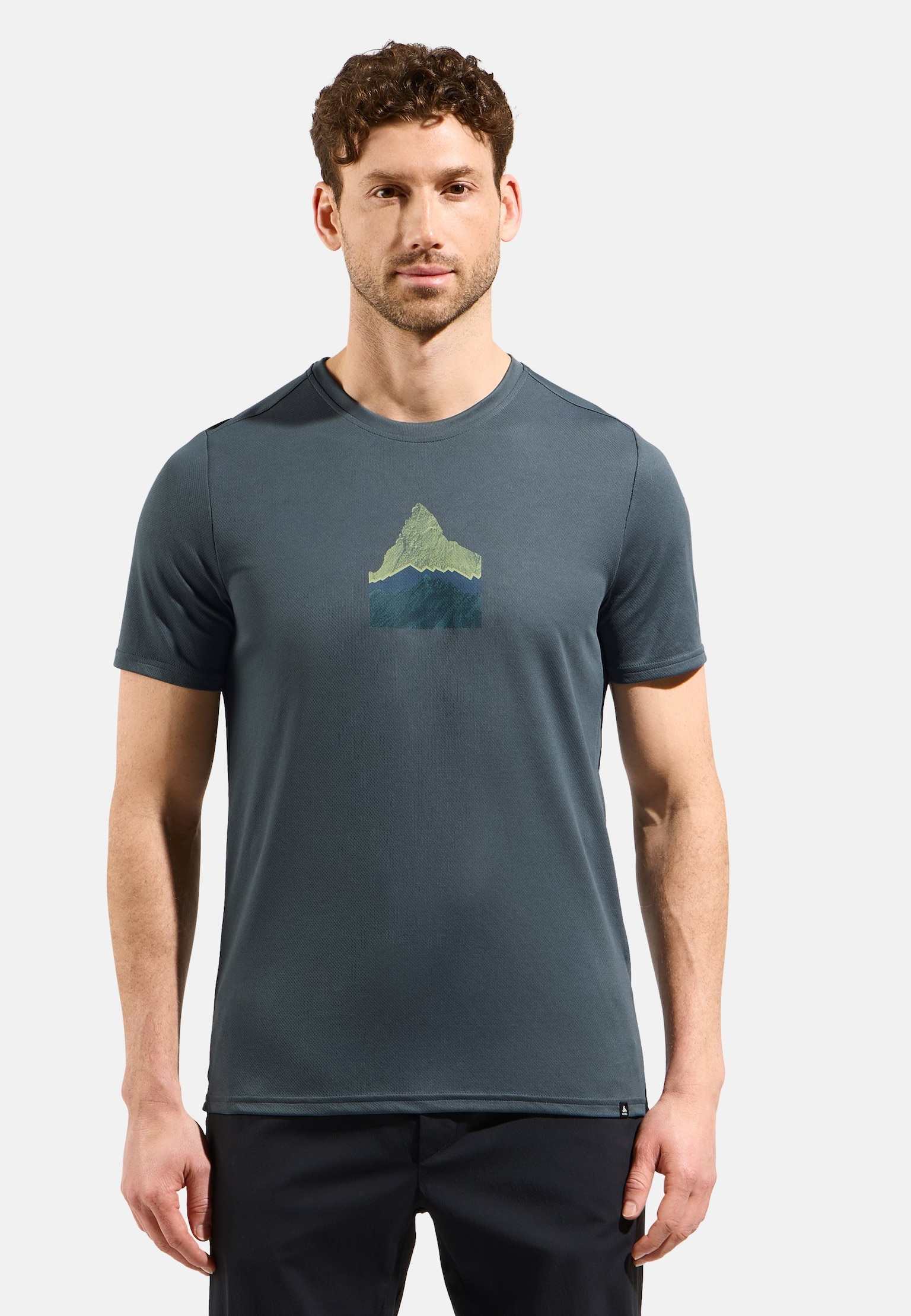 T-shirt à motif montagne F-Dry