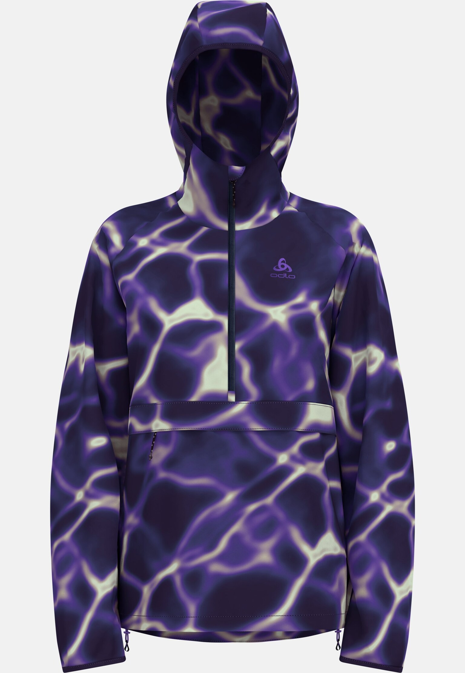 The Zeroweight print hooded running anorak