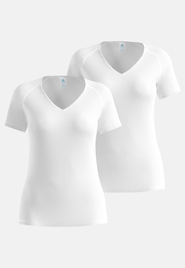 The Active Light v-neck short-sleeve base layer top 2 pack