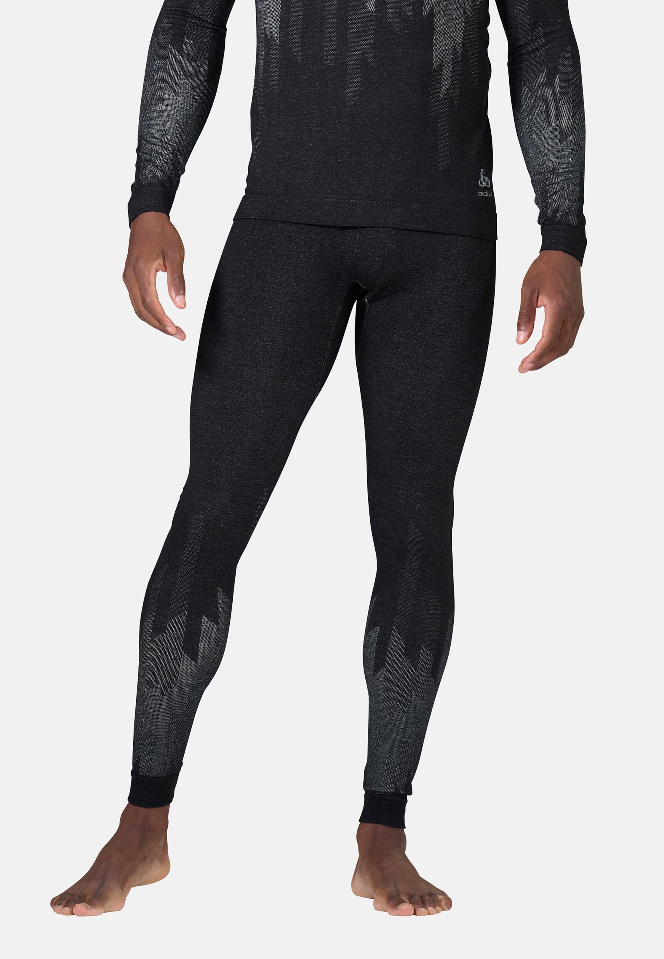 Odlo Kinship Performance Wool 200 Base Layer Tights für Herren - Wandern, Ski & Snow - schwarz, XL