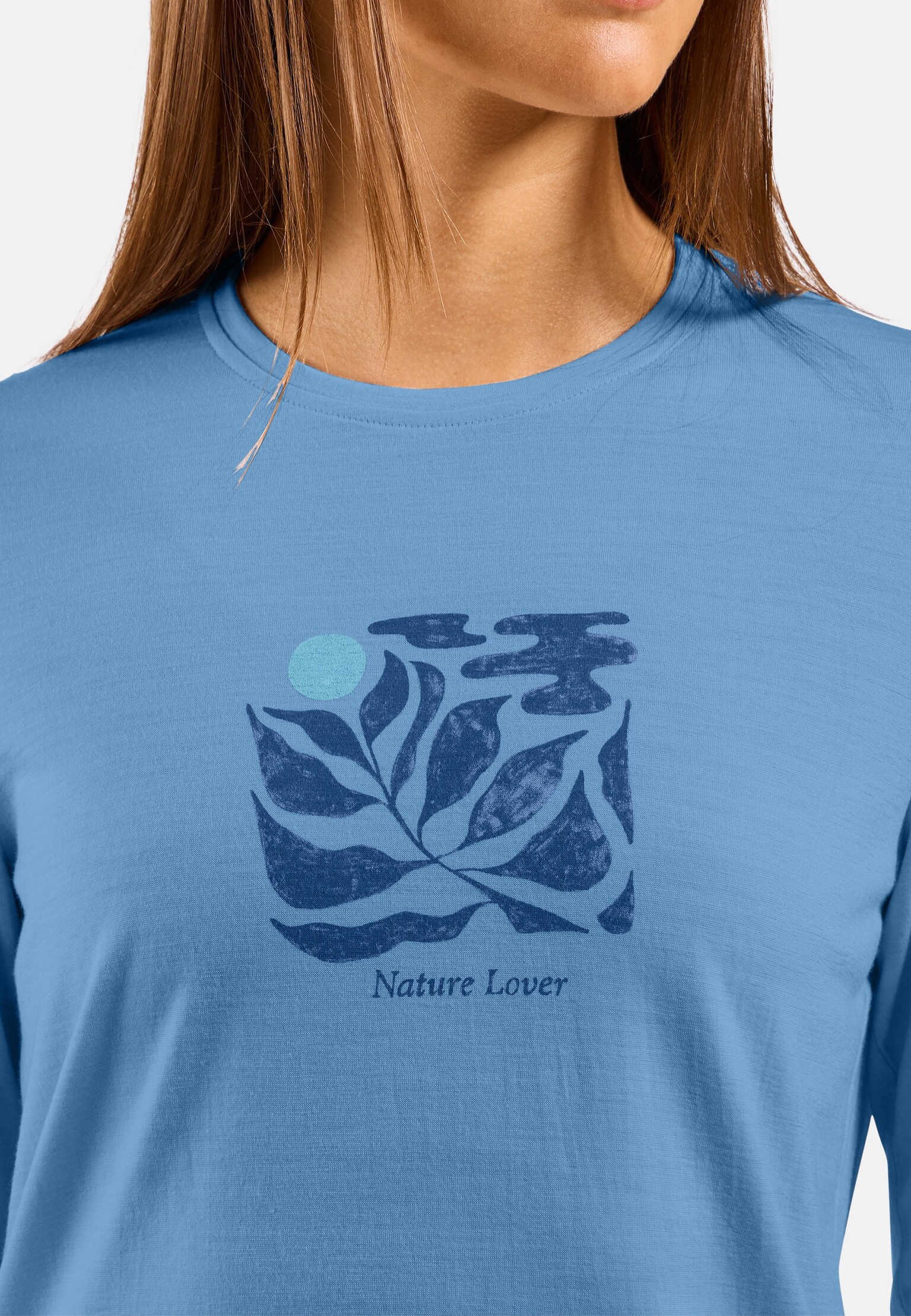 Merino 200 Nature Lover Long-Sleeve T-Shirt in provincial blue | Odlo