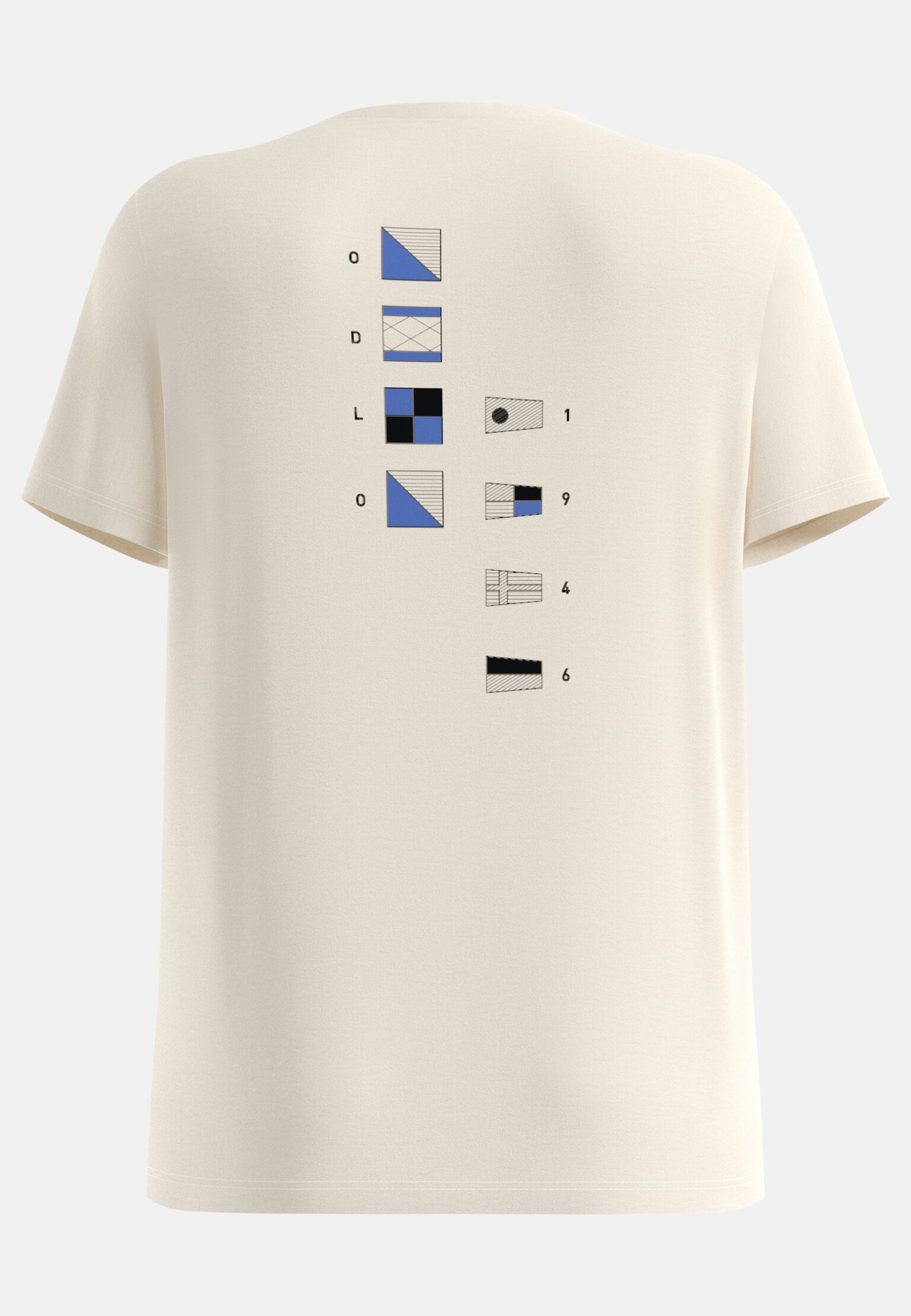 T-shirt en coton mélangé Ascent avec imprimé Nautical Flags