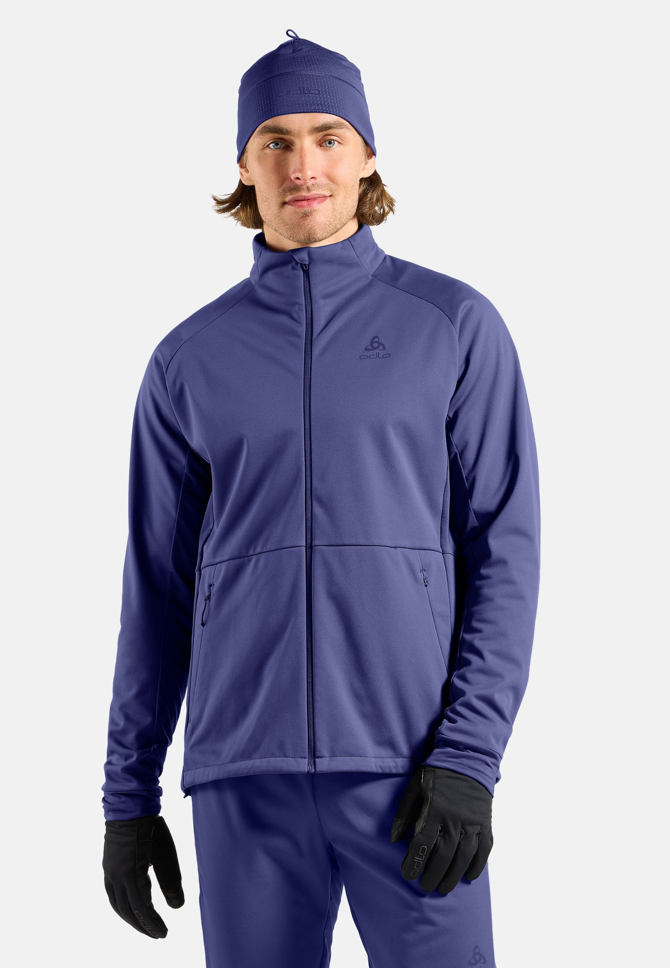 Odlo Essentials Warm Langlaufjacke für Herren, XXL, lila