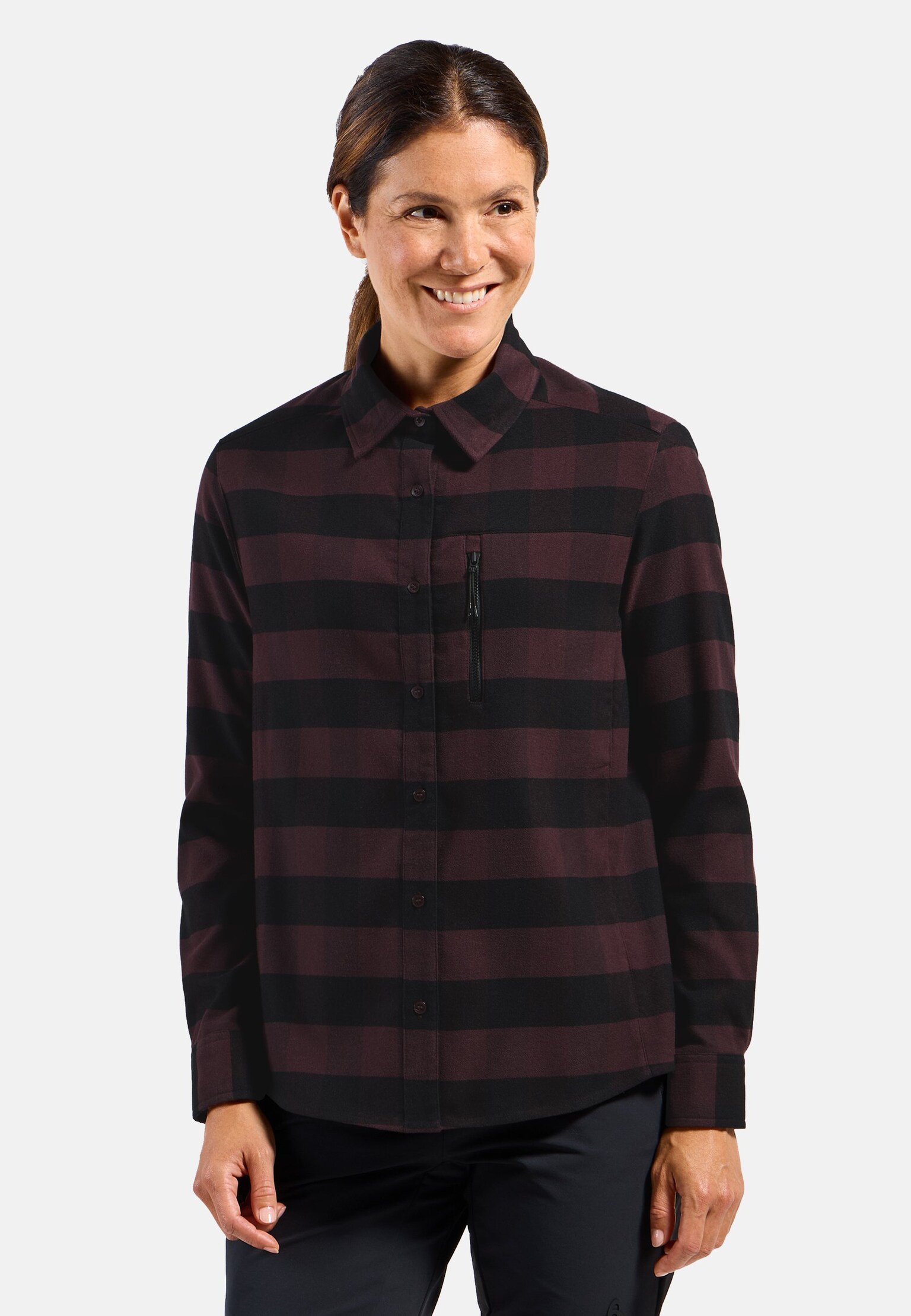 The Essentials checked flannel long sleeve