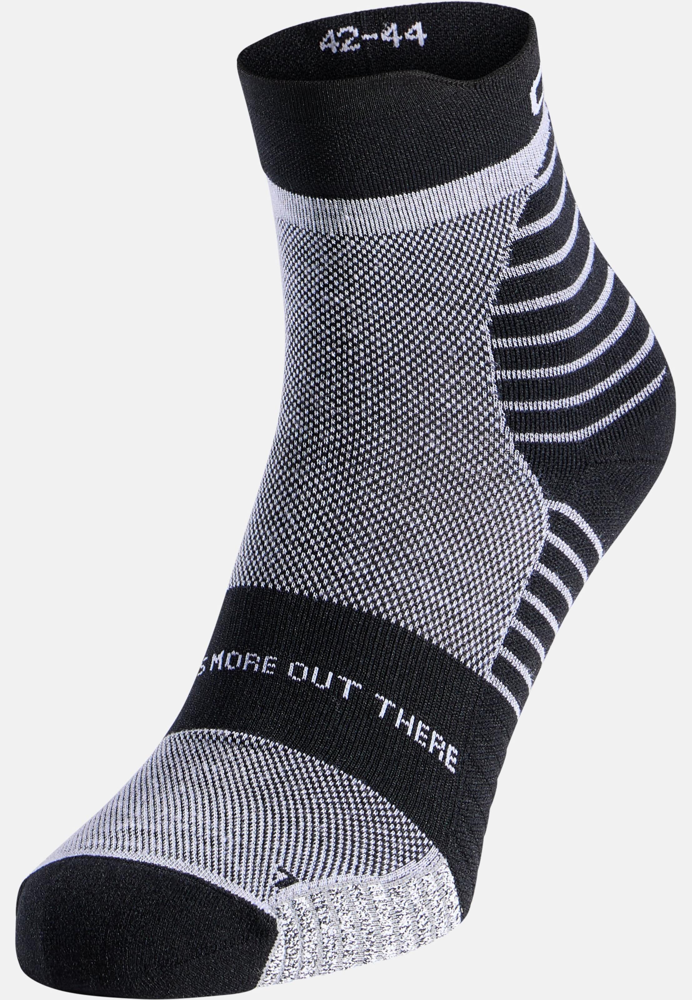 Odlo Performance Merino Trail Sneaker-Socken - Trail Running, Wandern - schwarz, 39-41