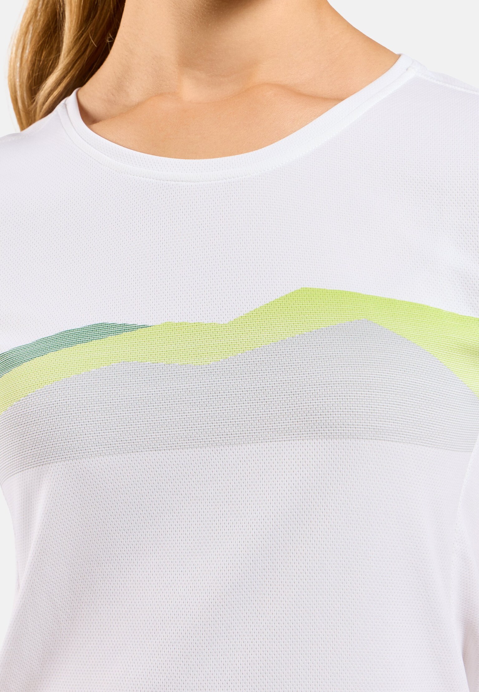 F-Dry T-Shirt mit Bergkamm-Print