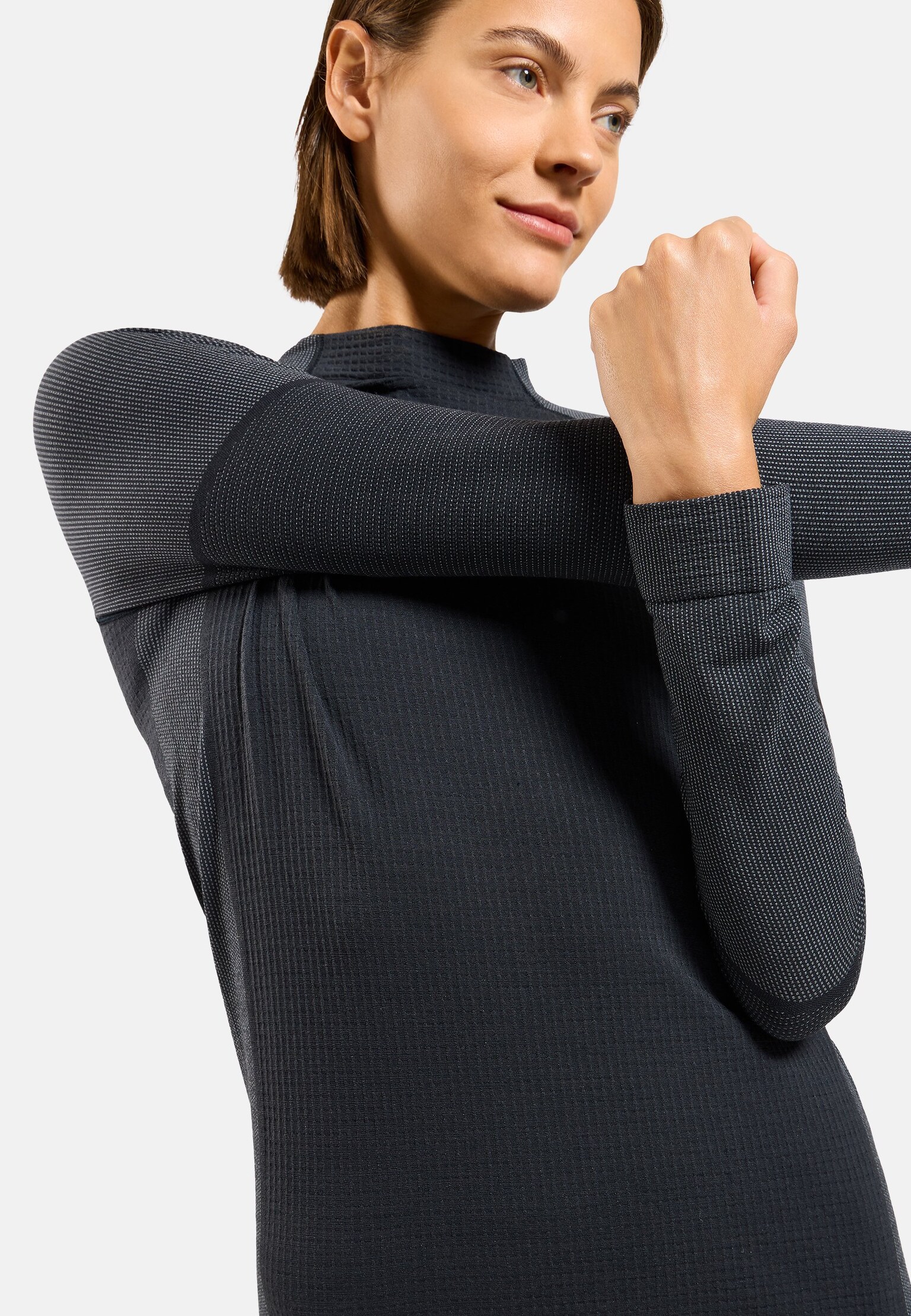 The Seamless Performance Wool crewneck base layer top