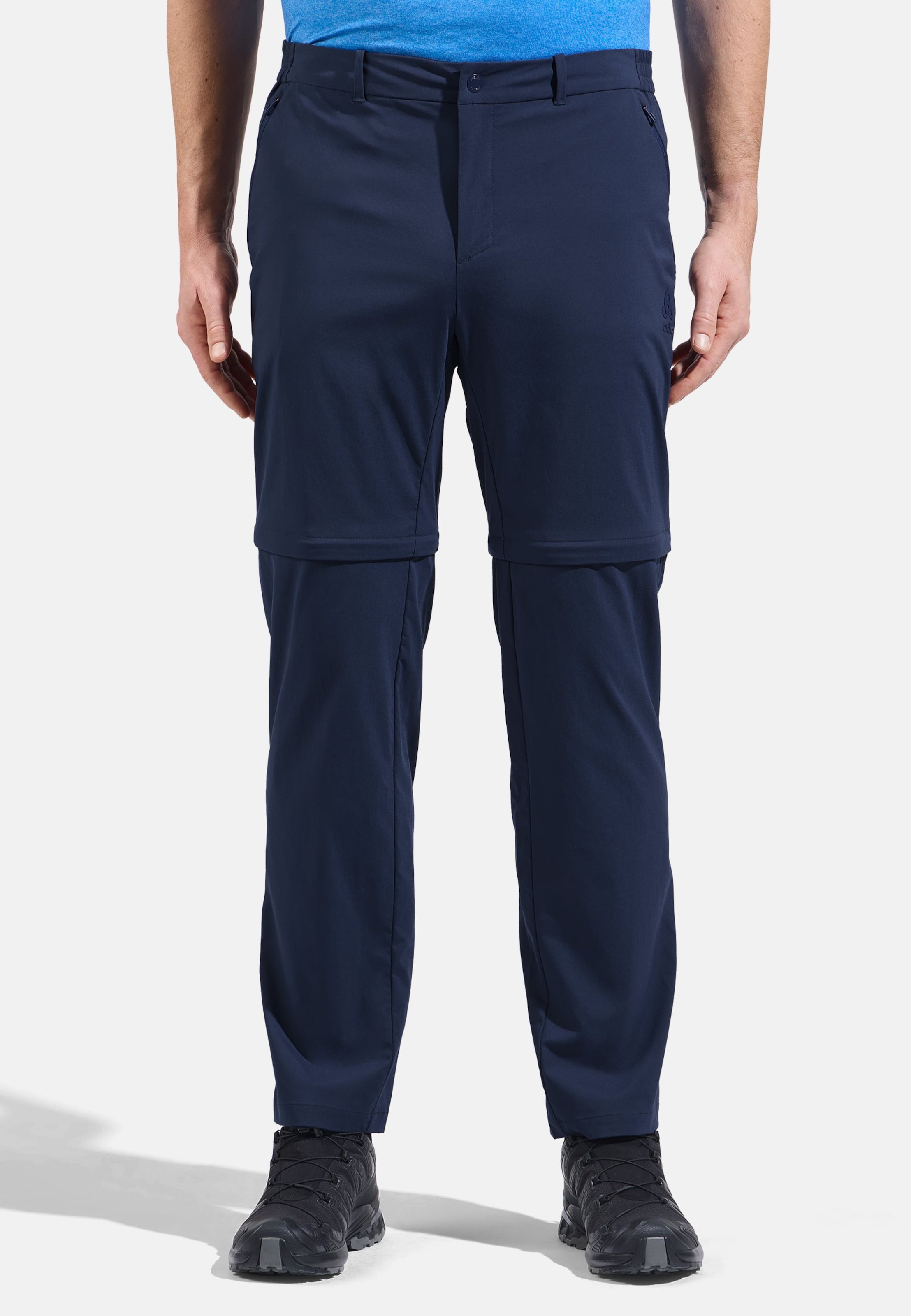 Odlo Ascent Light Zip-Off-Wanderhose für Herren, 46, blau