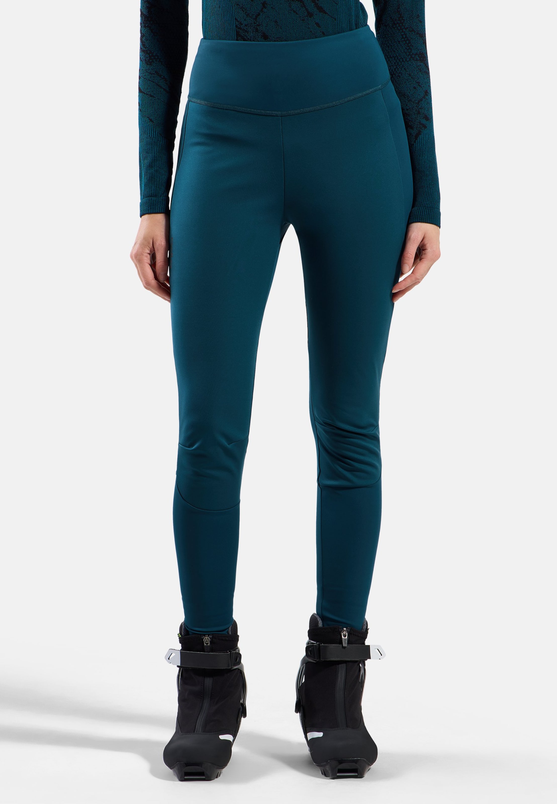 Odlo Essential Warm Tights für Damen - Skilanglauf - marineblau, M