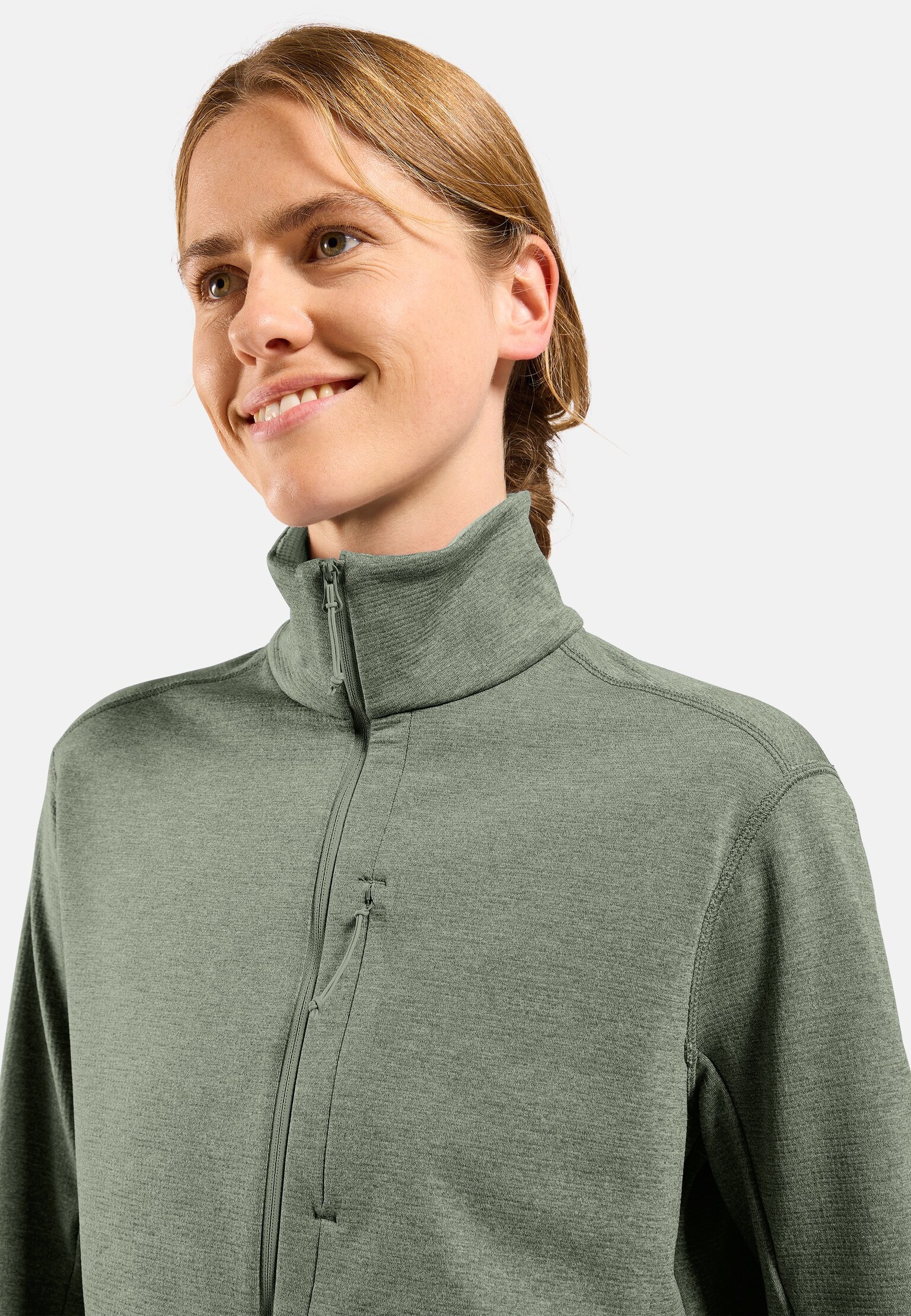 Essentials Multisport Mid Layer aus Grid-Fleece mit Halbreissverschluss