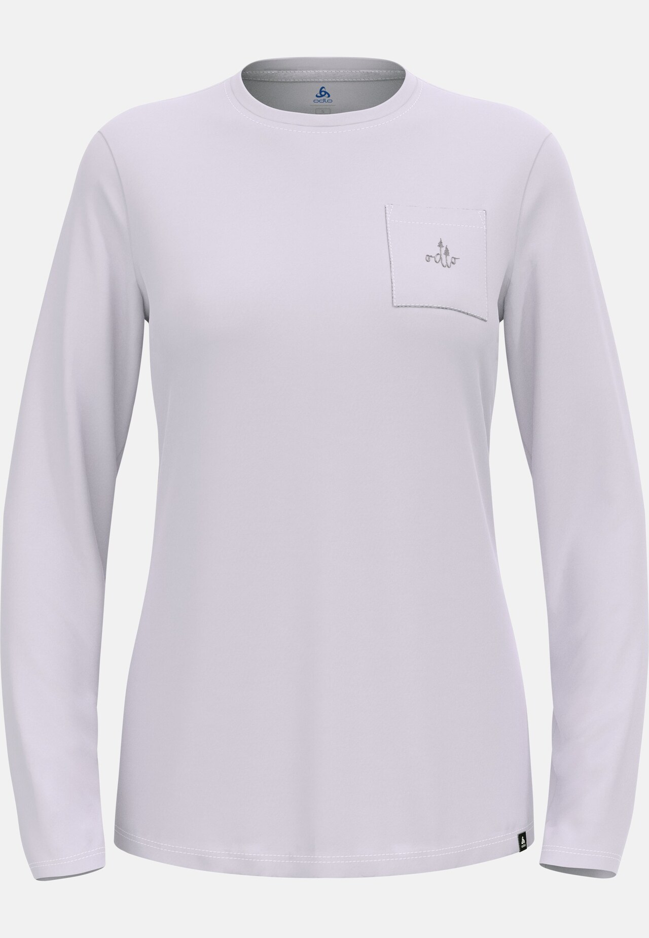 T-shirt Merino 200 con taschino a maniche lunghe