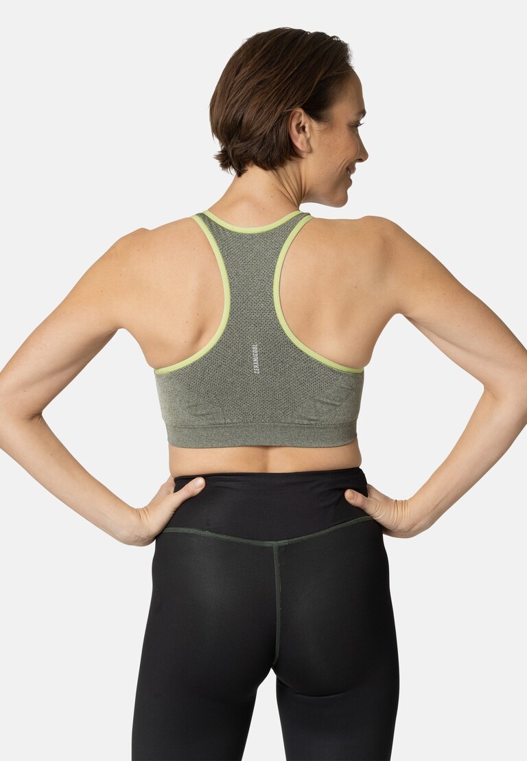 The Ceramicool Seamless Medium Sports Bra