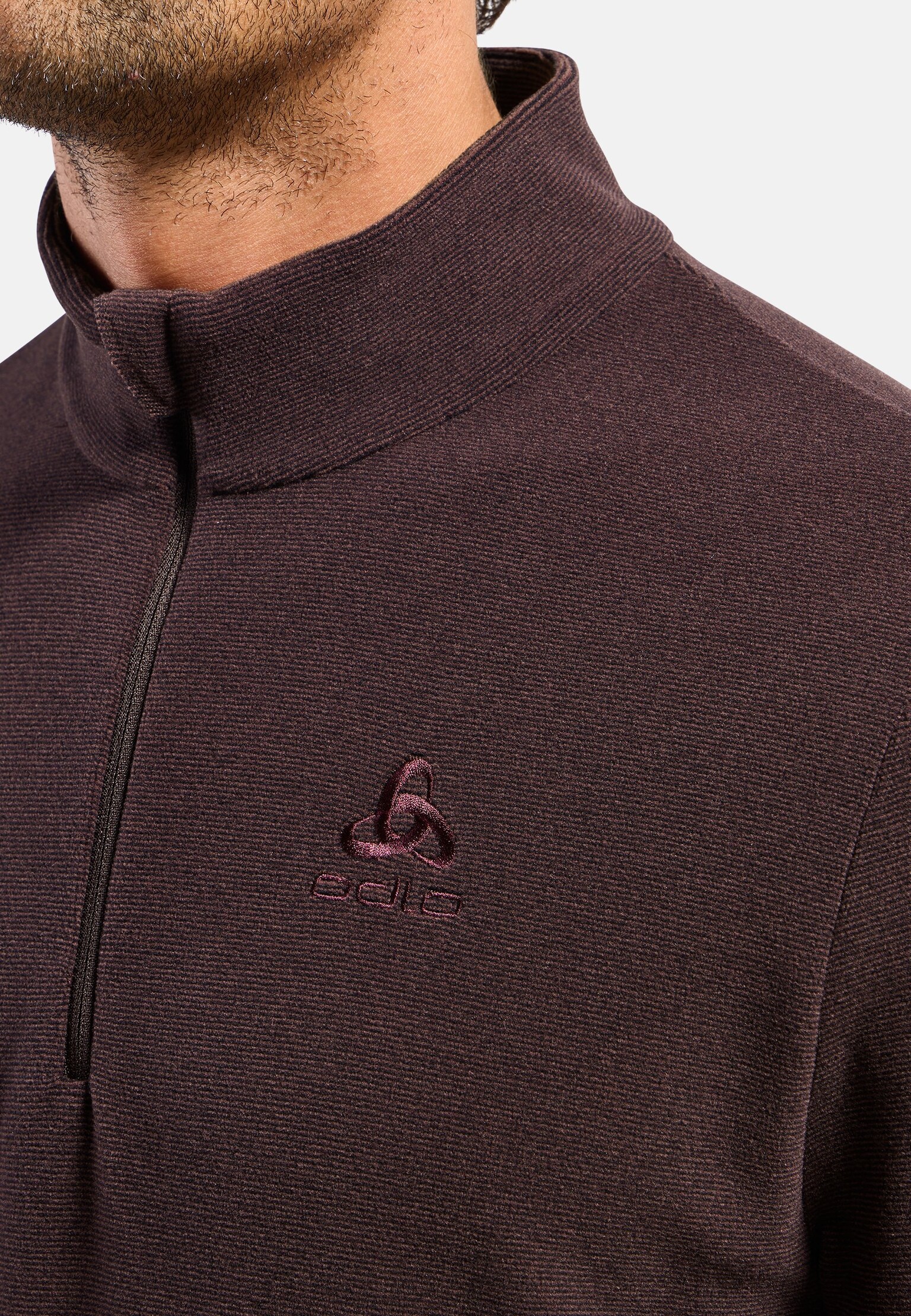 Roy-tussenlaagtop met 1/2-rits voor heren