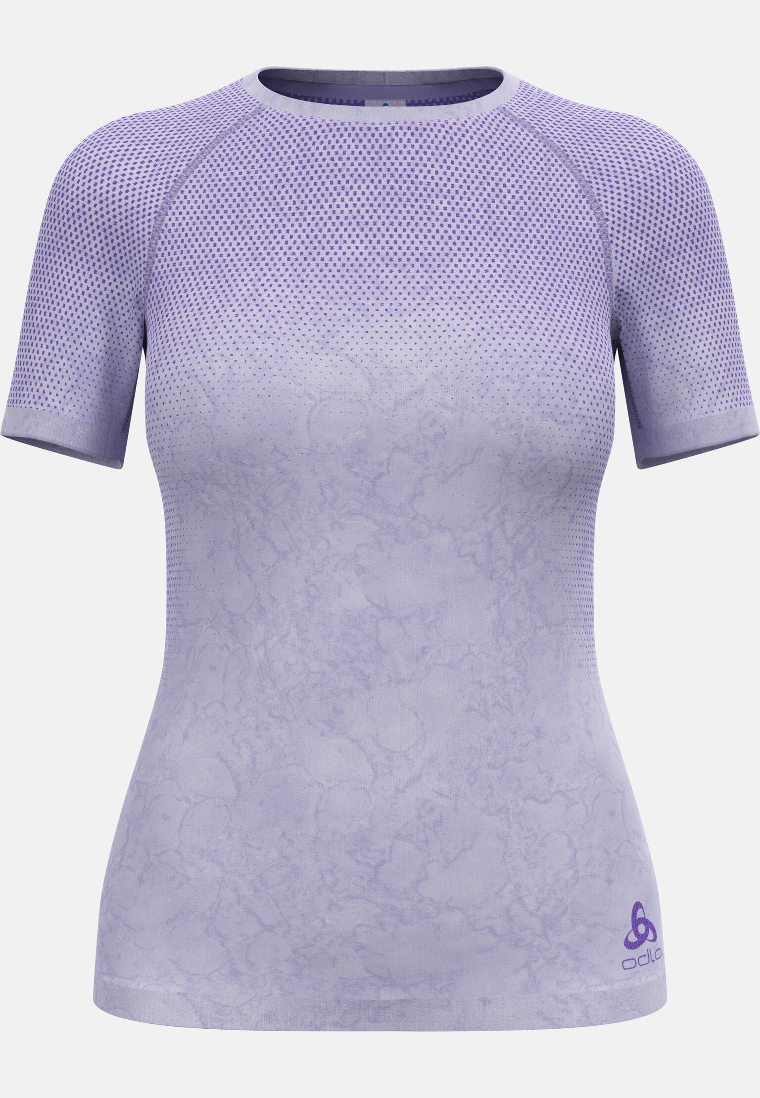 Base layer a maniche corte Performance Light con motivo a pioggia