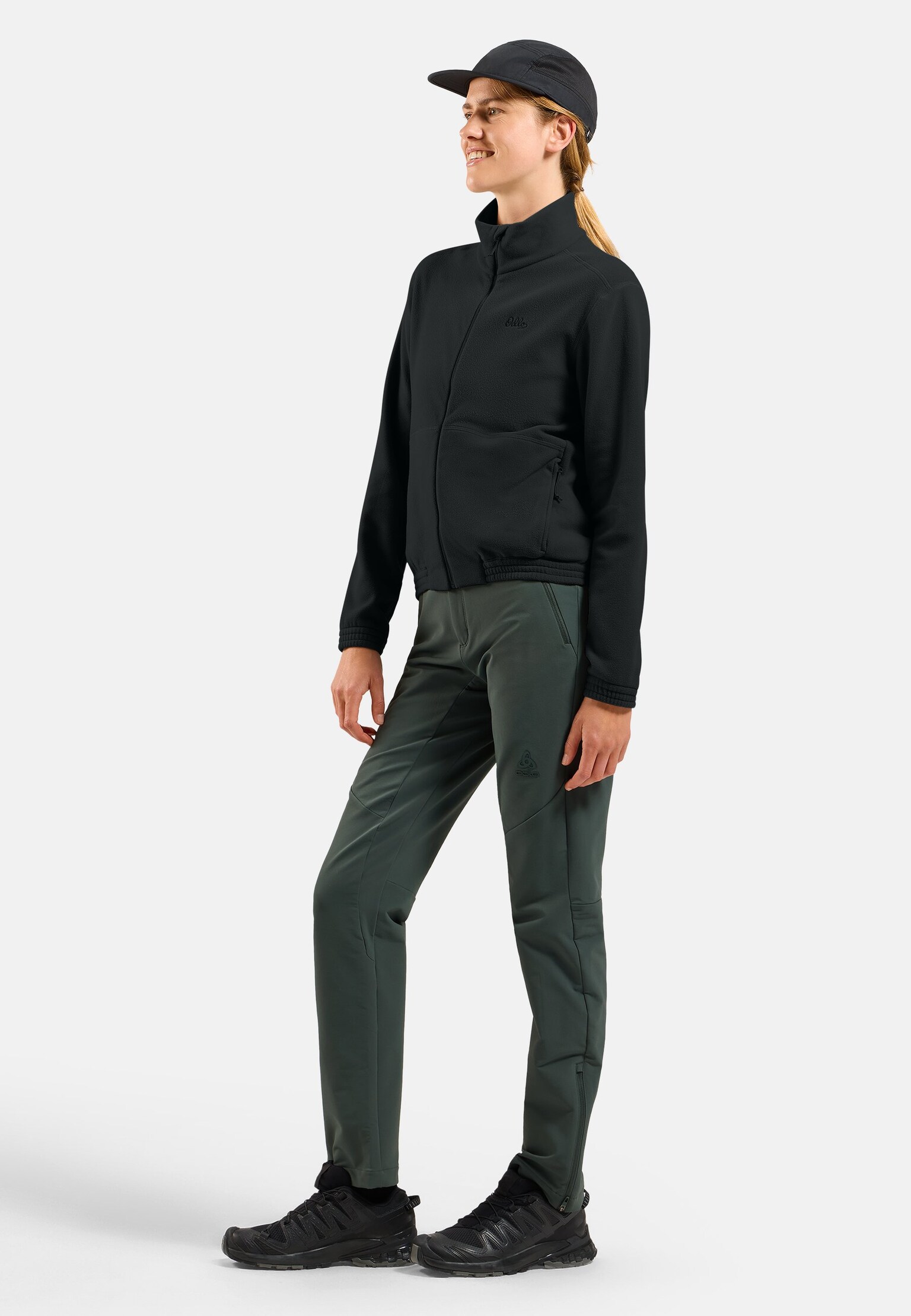 Essentials Multisport klassieke fleece mid layer met volledige rits