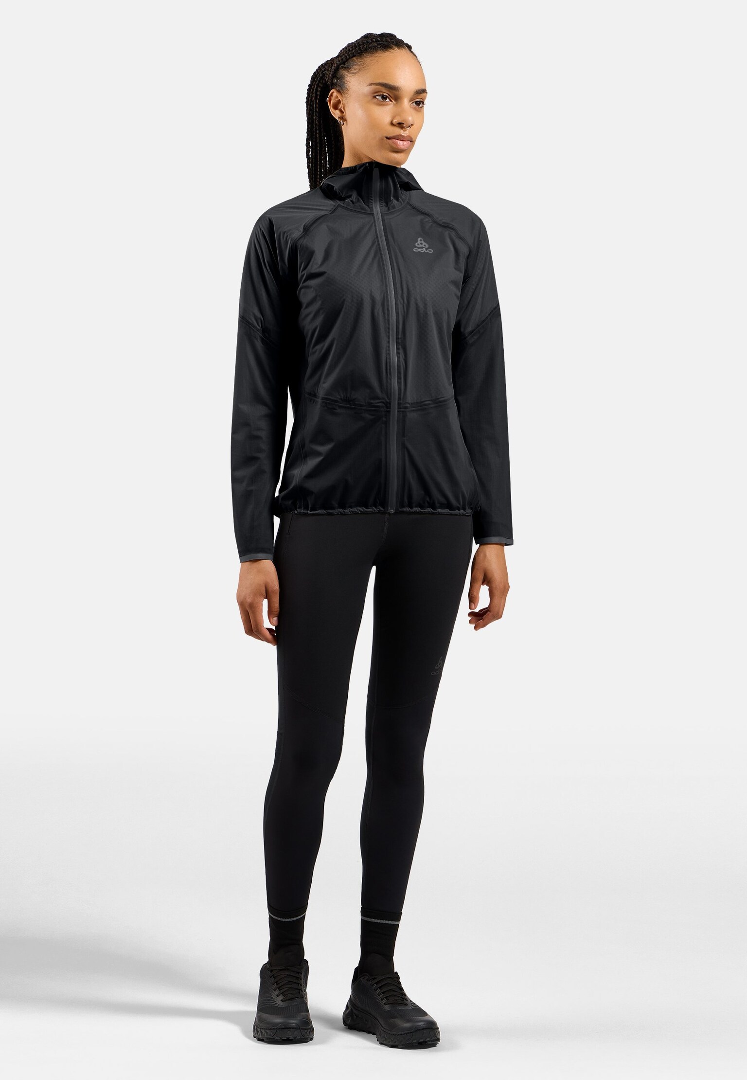 The Dual Dry Performance Knit waterproof insulated running jacket