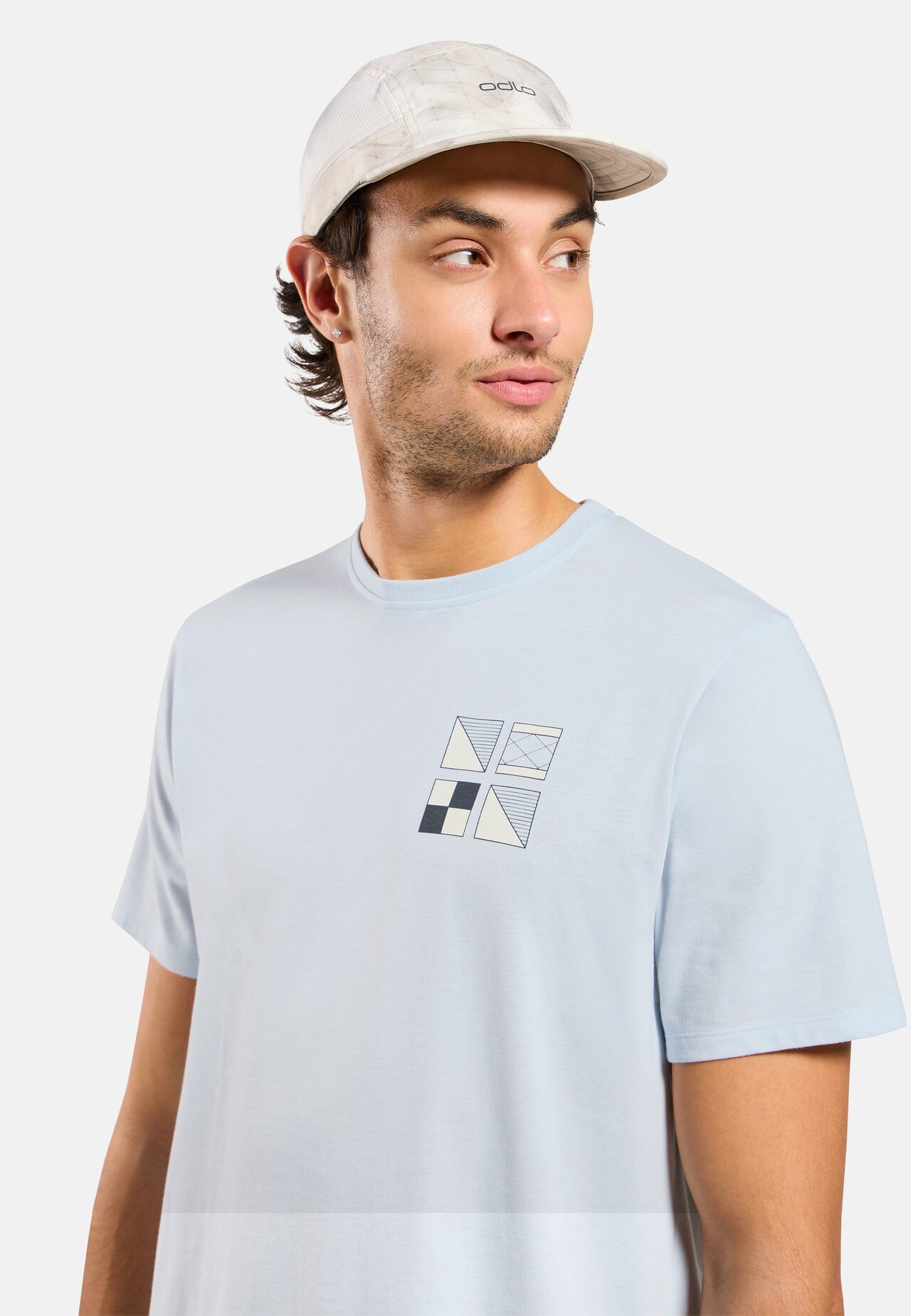 T-shirt Odlo Flags in misto cotone
