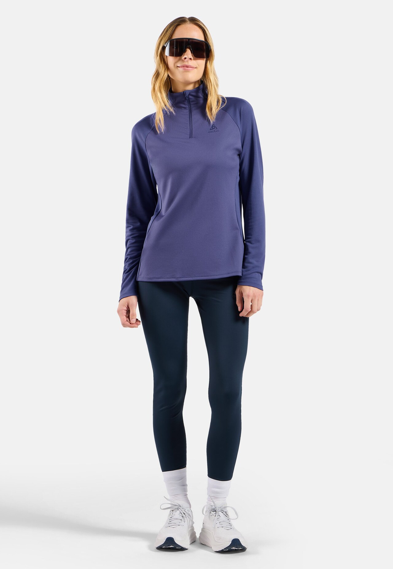 Felpa da running Essential Ceramiwarm a mezza zip