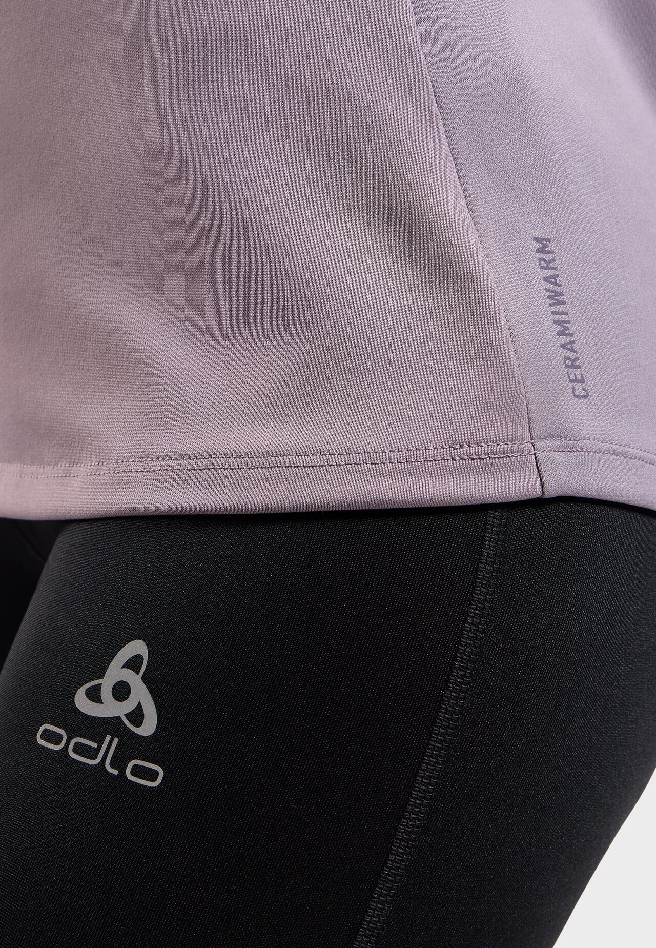 Felpa da running Essential Ceramiwarm a mezza zip