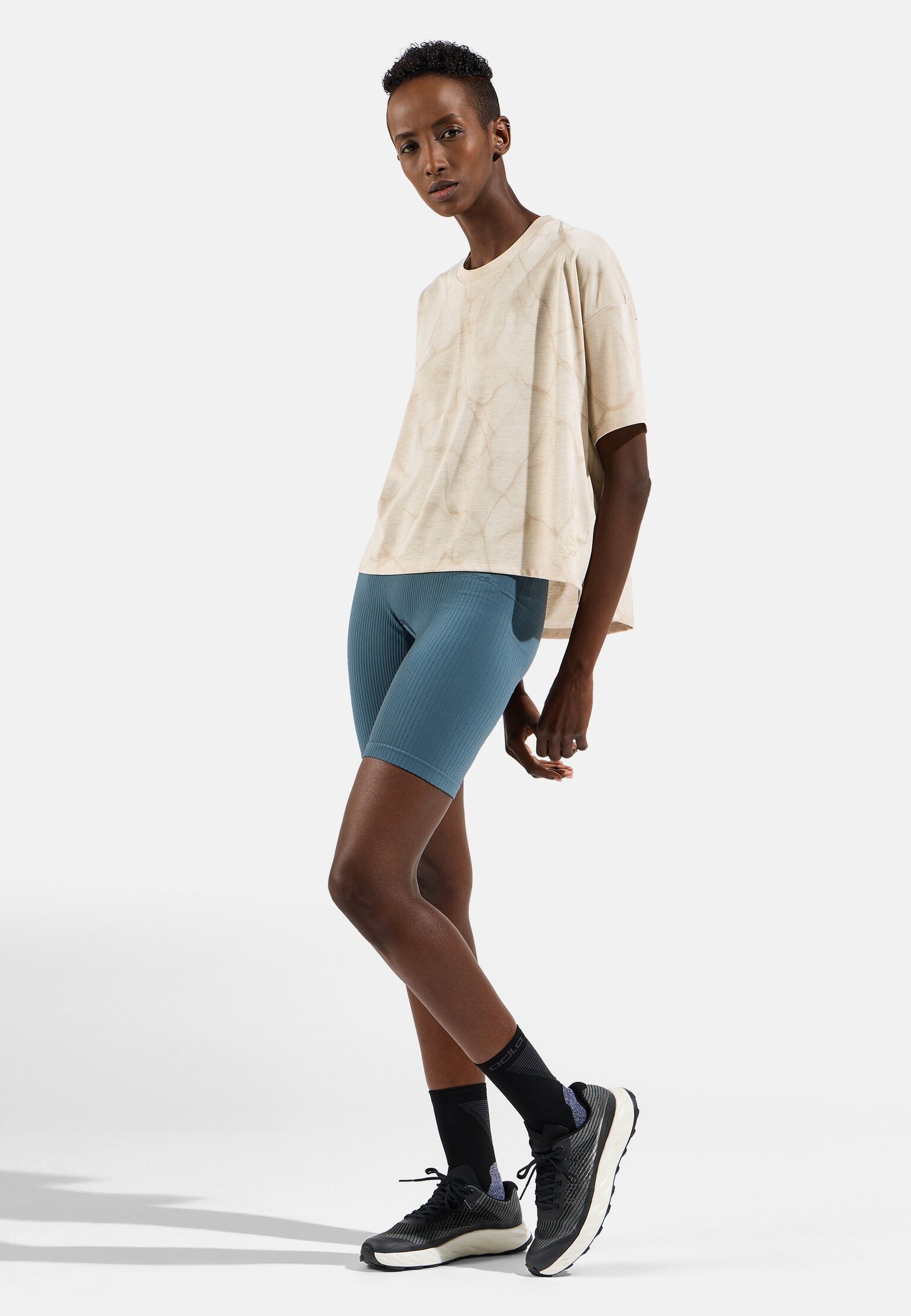 Active 365 Natural Blend Print Løpe T-Skjorte
