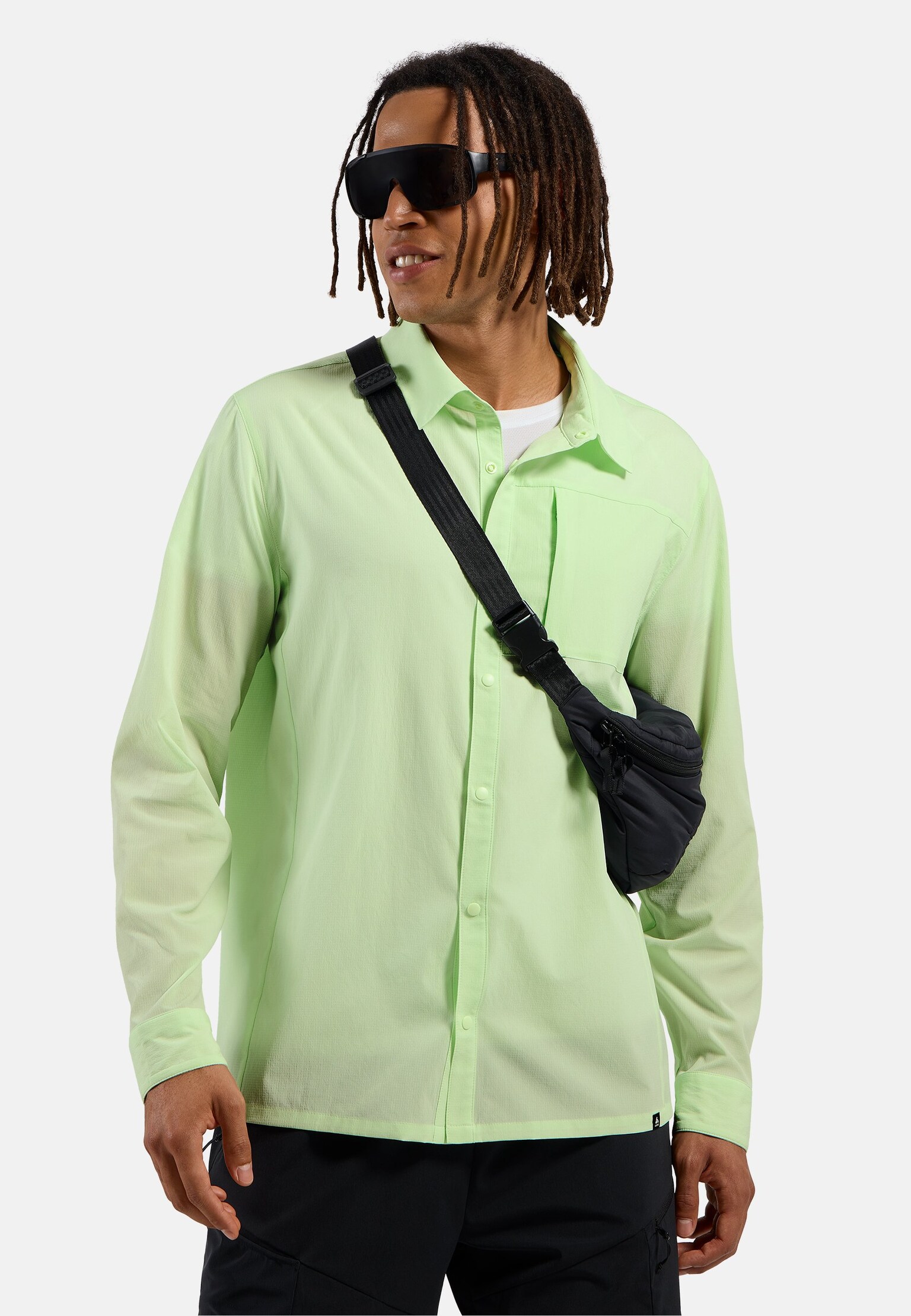 Essentials wandeloverhemd met lange mouwen