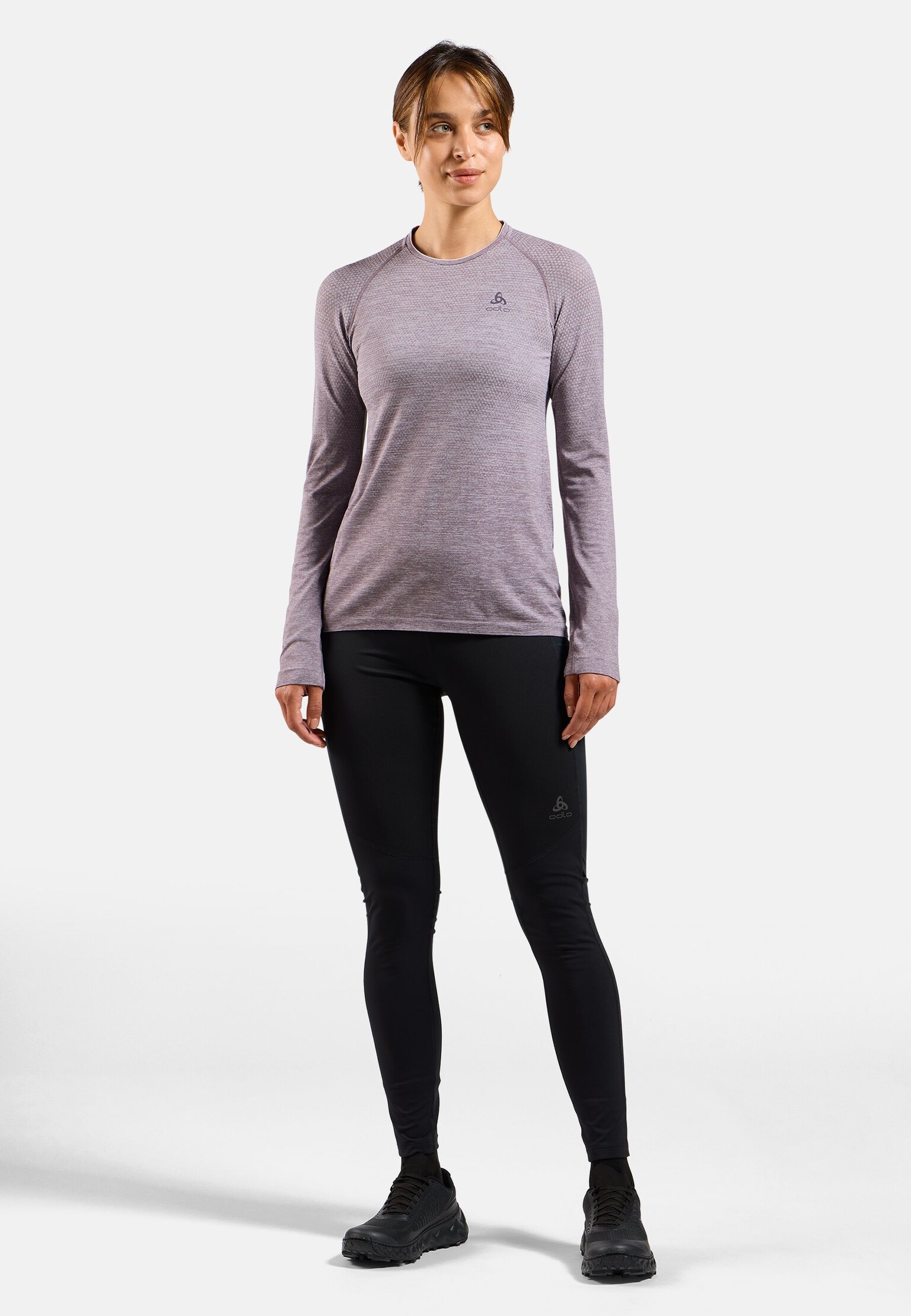 Essentials naadloos hardloopshirt met lange mouwen