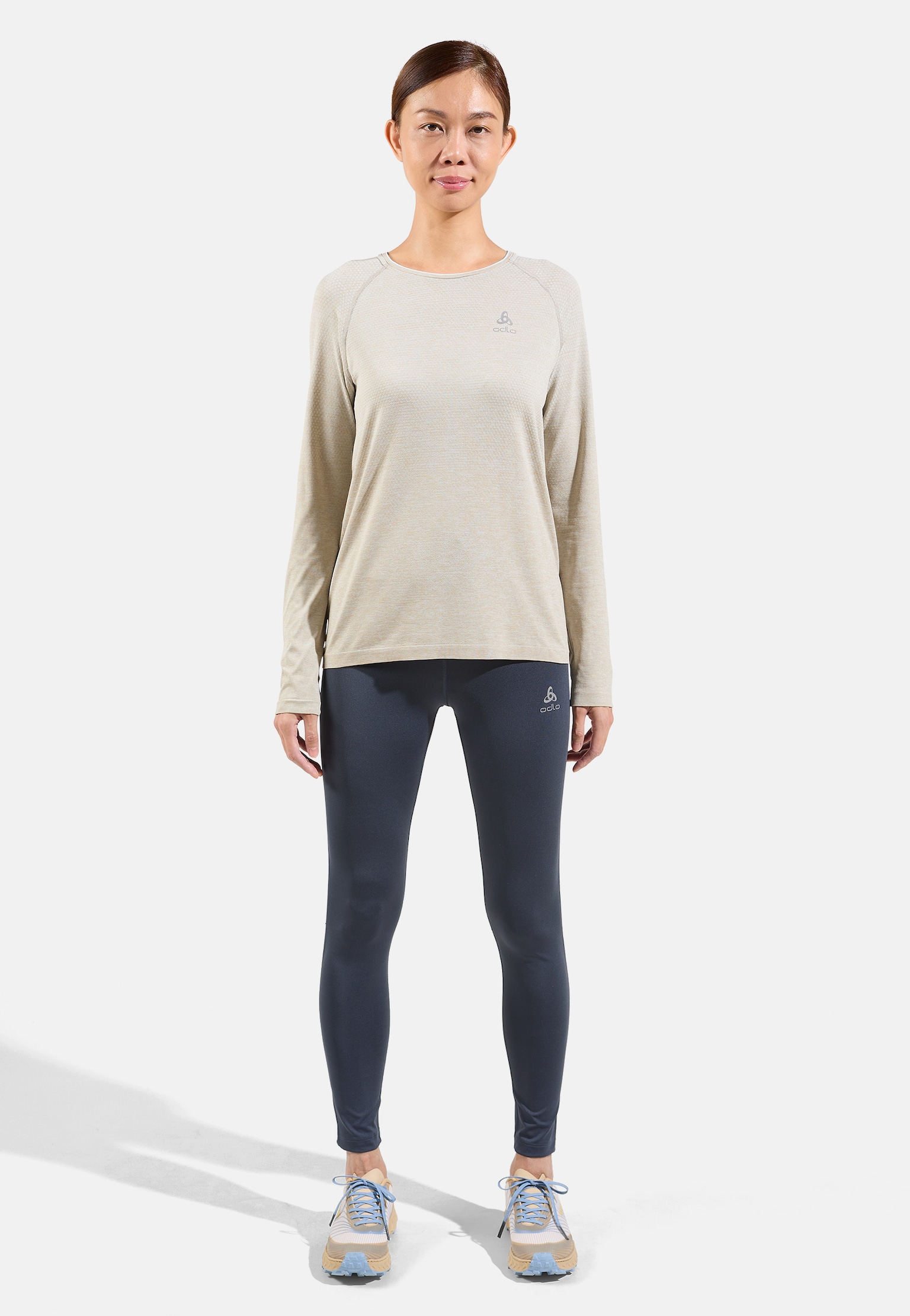 Essentials Seamless Langarm-Laufshirt