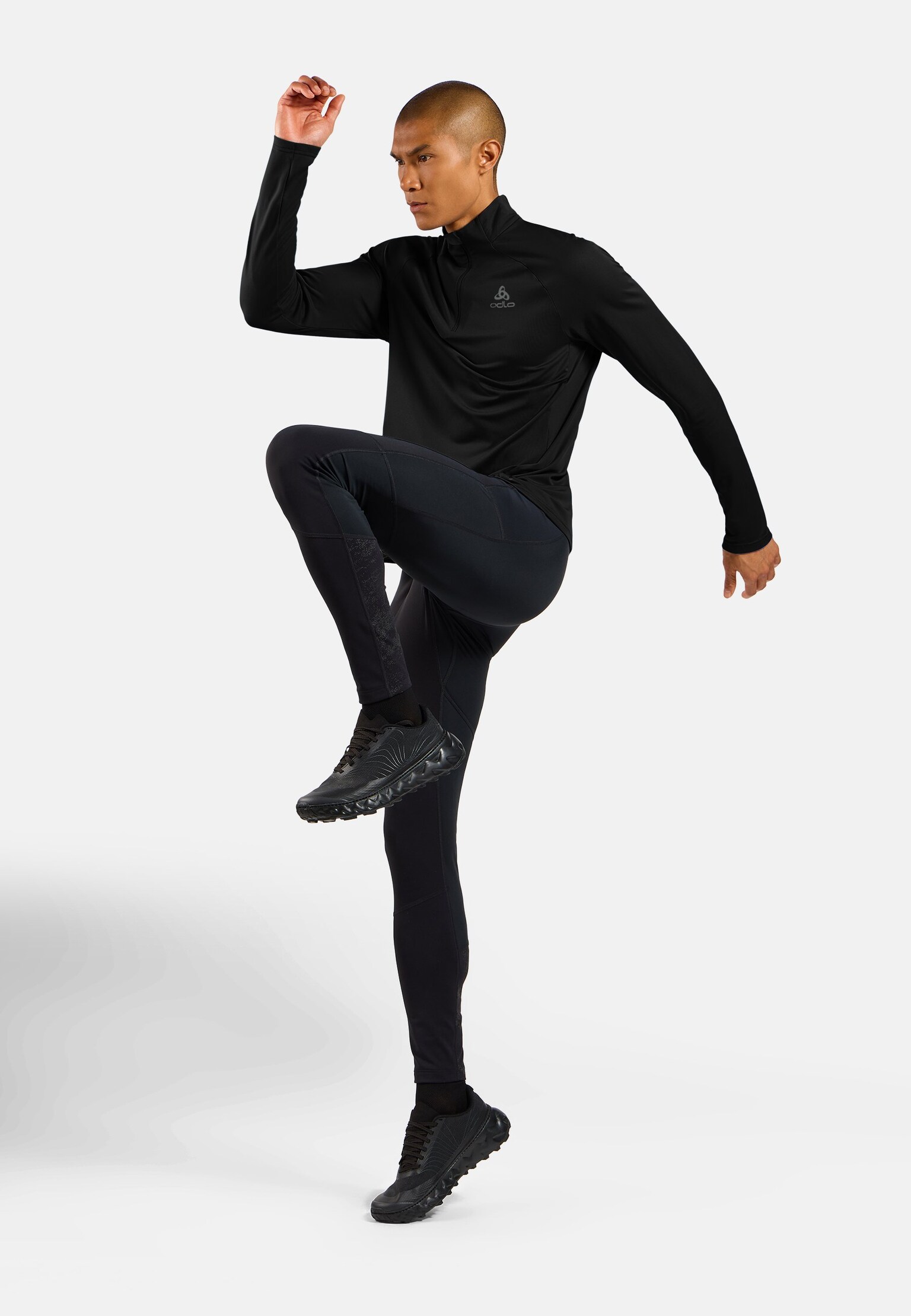 Mid layer running Essentials Ceramiwarm con mezza zip