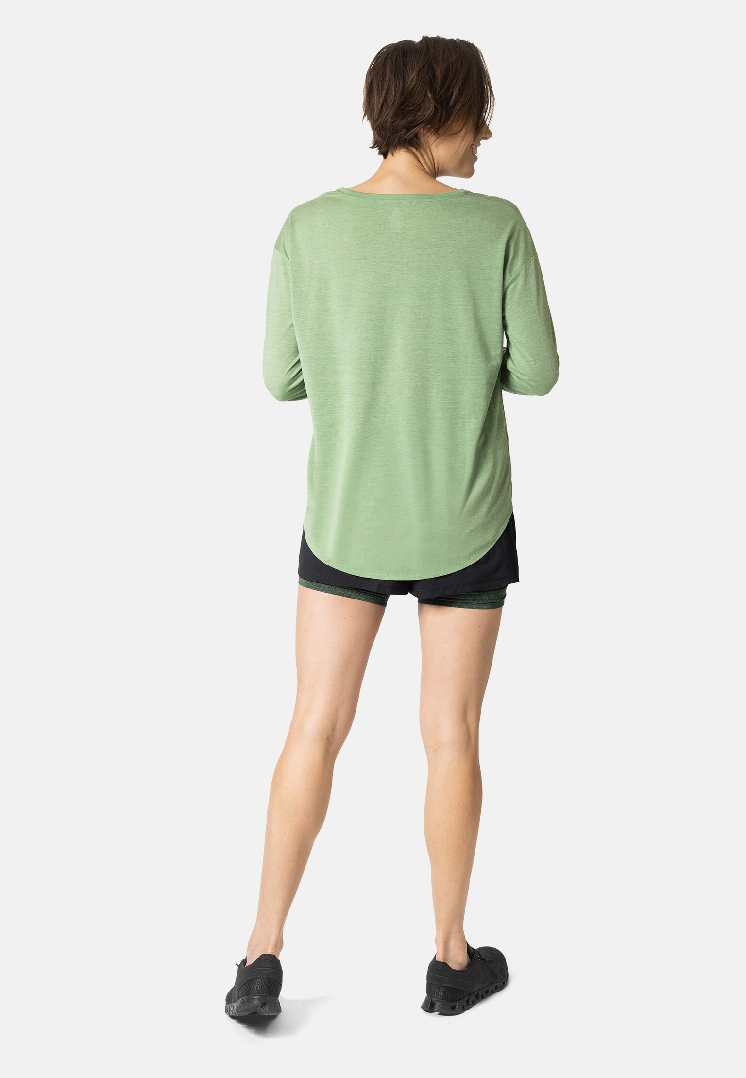 Active 365 longsleeve van natuurlijke materiaalmix